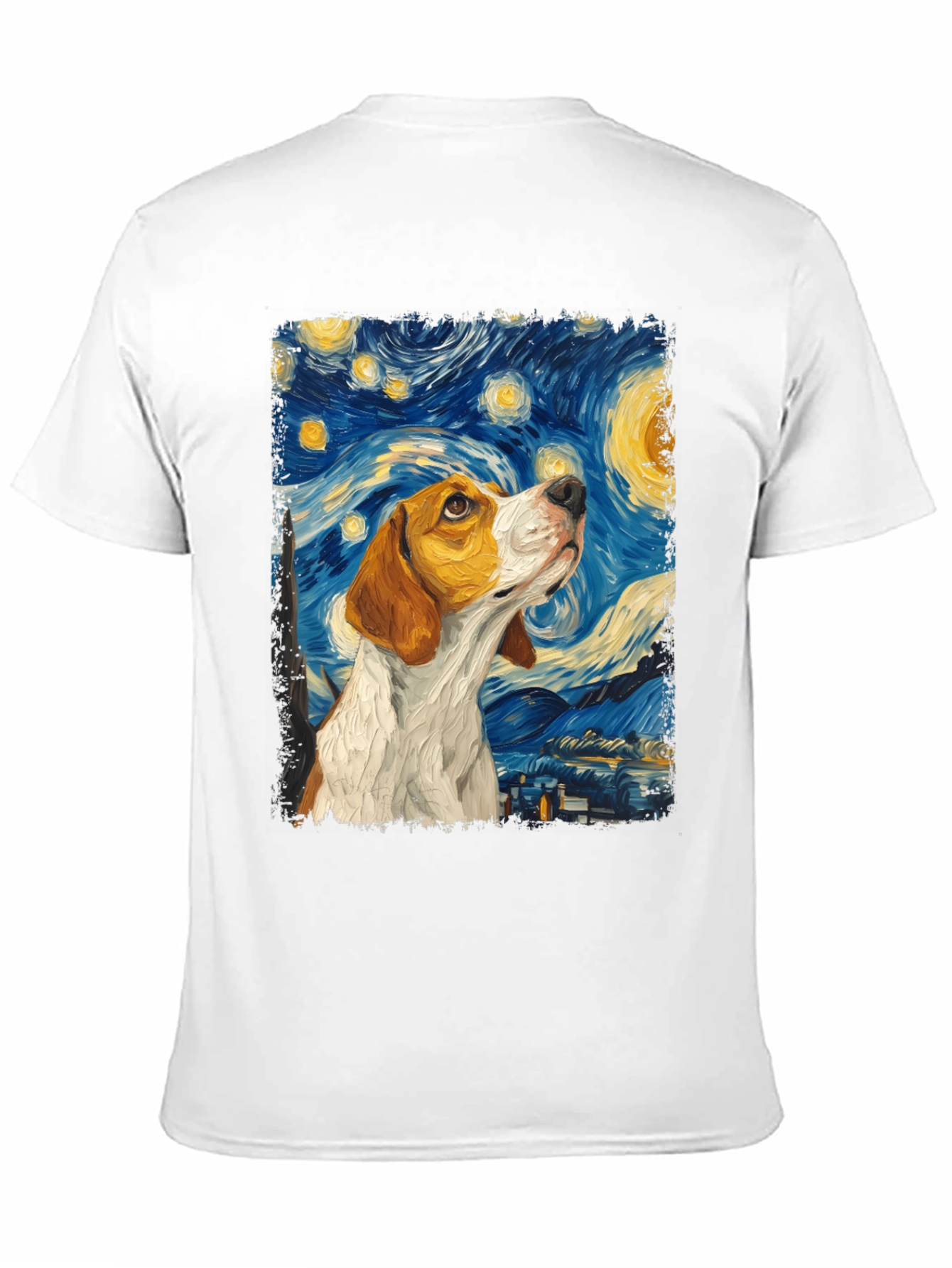 Starry Night Beagle T-Shirt - Unique Art Tee