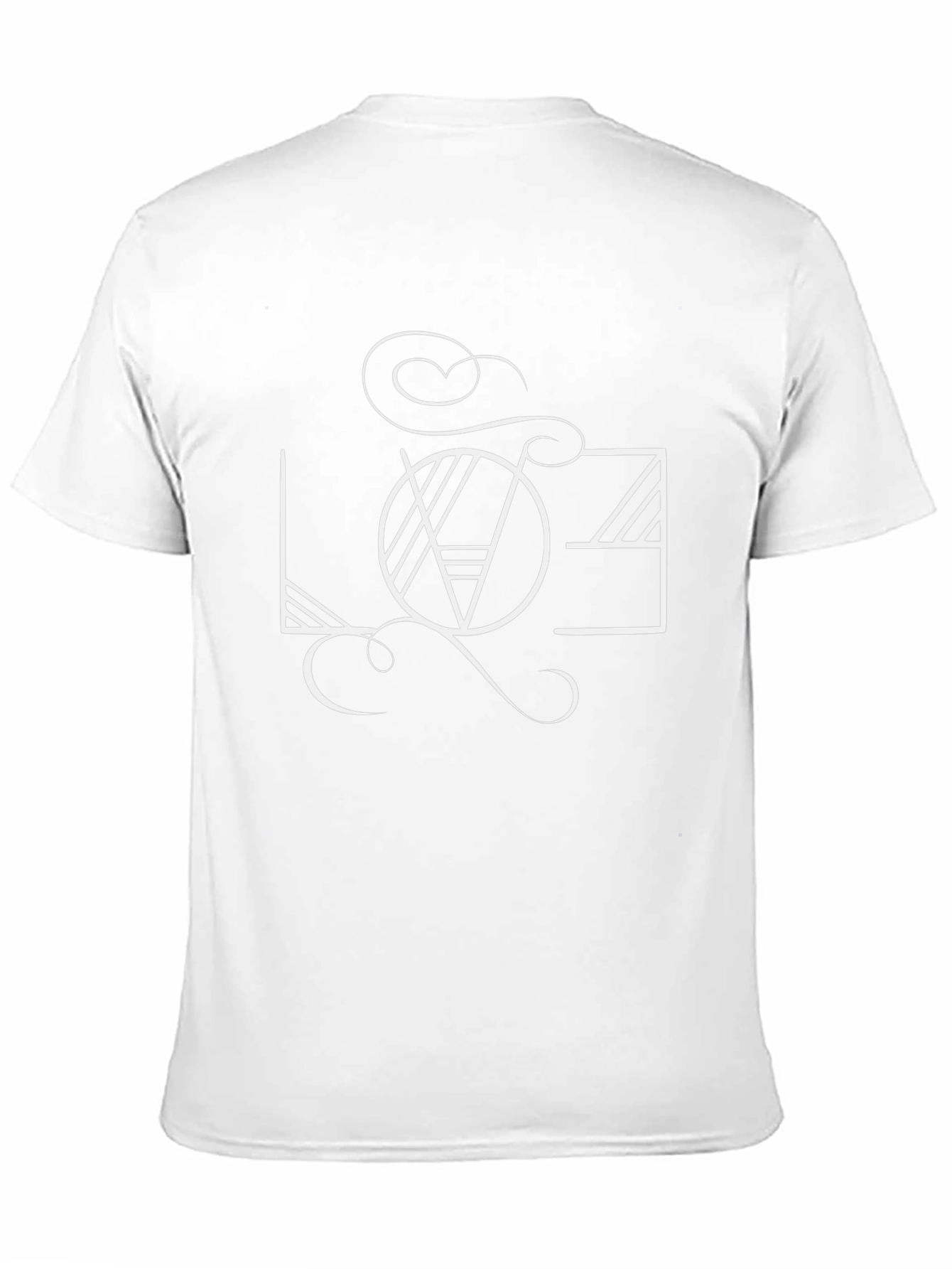 Abstract LOVE Graphic Black T-Shirt