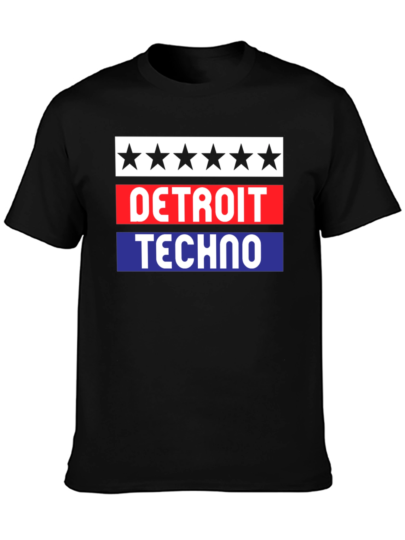 Detroit Techno Graphic T-Shirt - Black