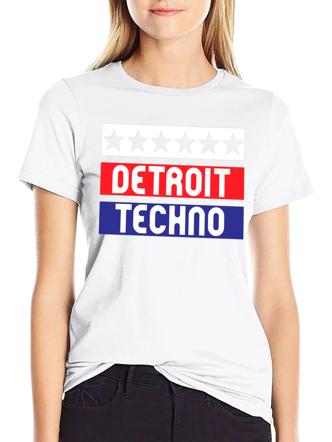 Detroit Techno Graphic T-Shirt - Black
