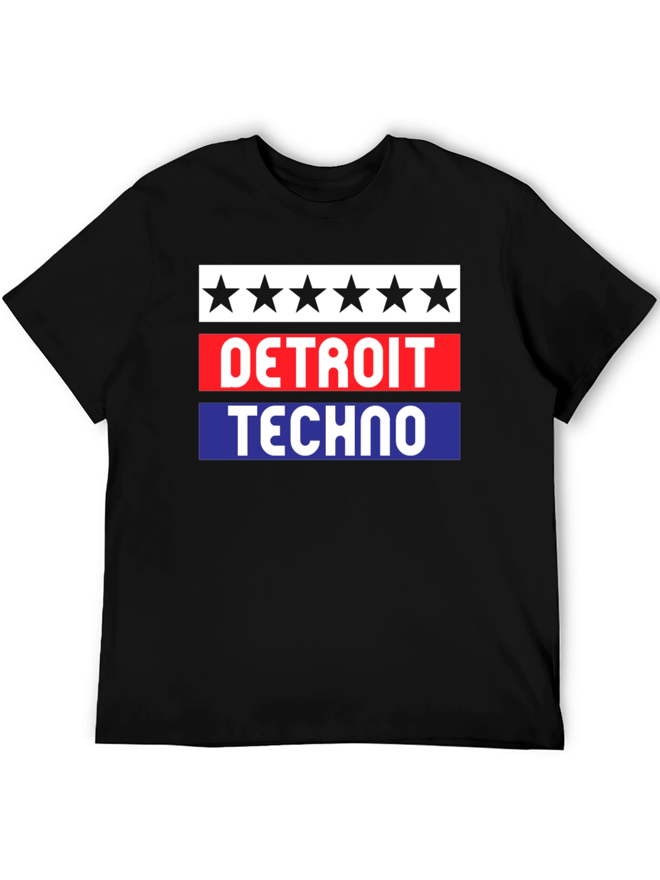 Detroit Techno Graphic T-Shirt - Black