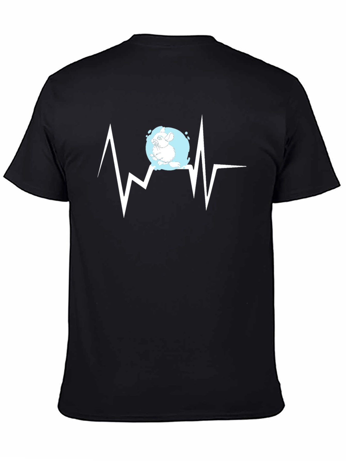 Chinchilla Heartbeat Graphic Tee - Stylish Animal Lover Shirt