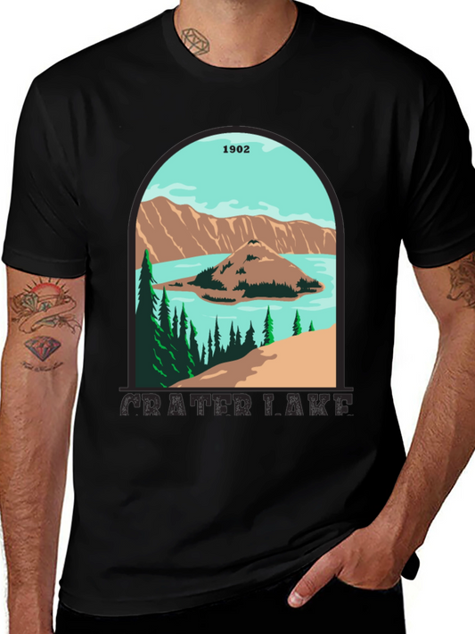 Crater Lake Graphic Tee - Vintage Inspired Design