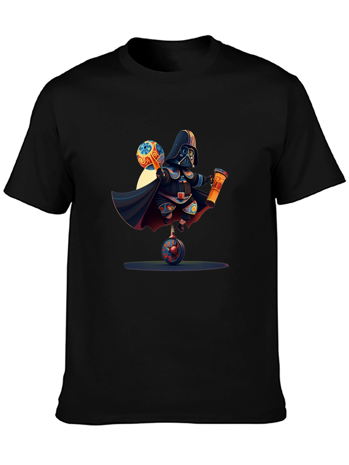 Darth Vader Unicycle T-Shirt - Black