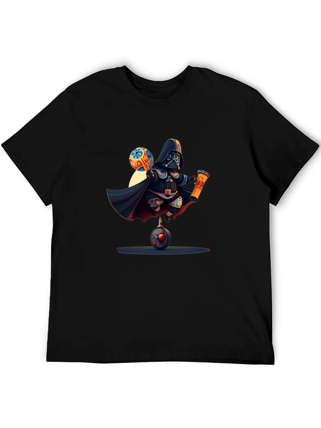 Darth Vader Unicycle T-Shirt - Black