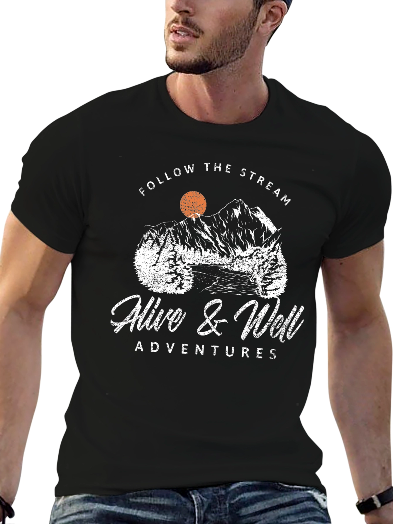 Alive & Well Adventures Black Graphic Tee