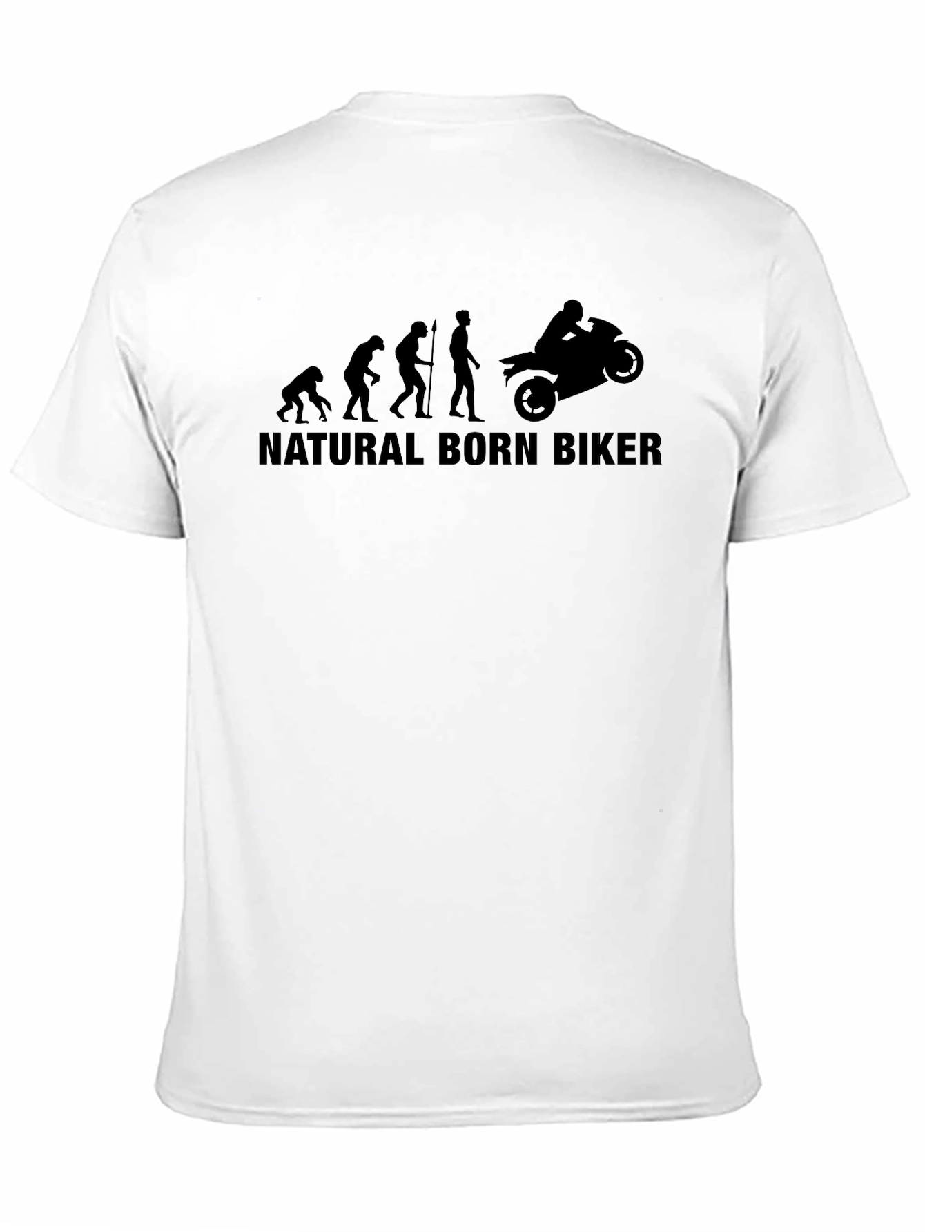 Natural Born Biker Evolution Black Graphic Tee
