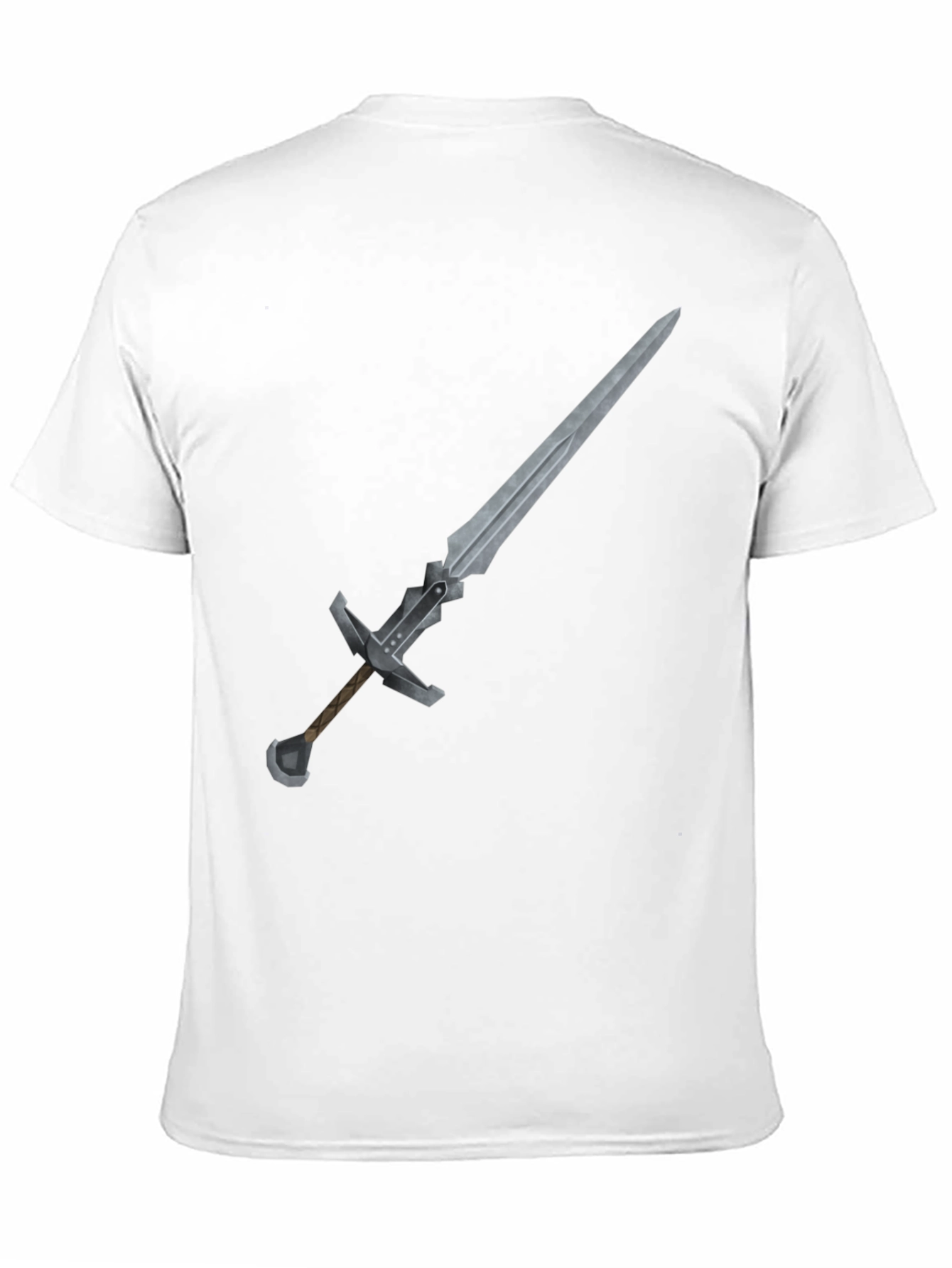 Sword Graphic Tee - Black Cotton T-Shirt
