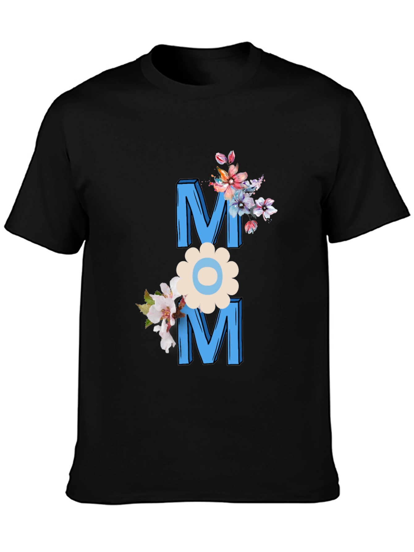 Floral MOM Graphic Tee - Mothers Day Gift