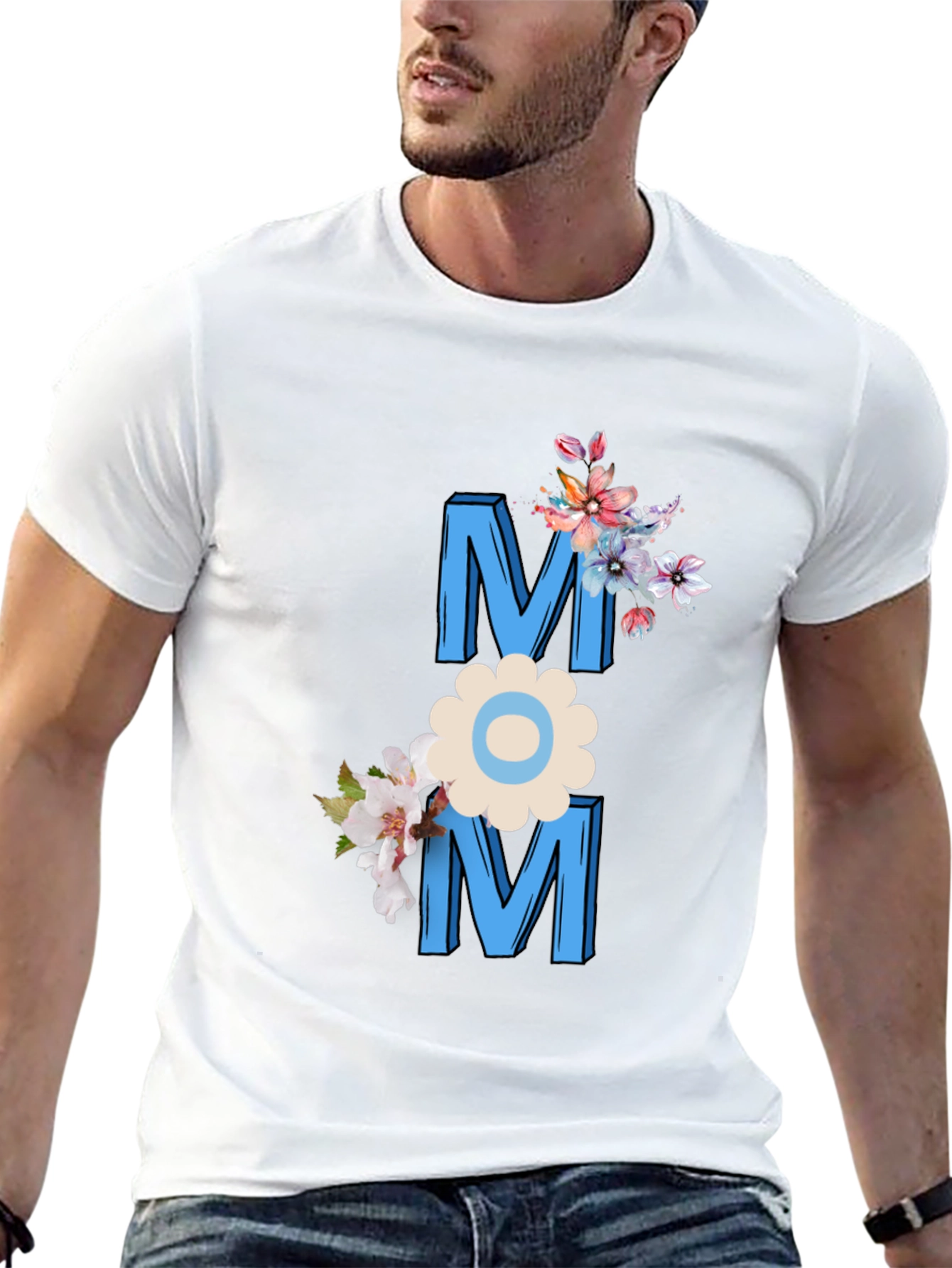Floral MOM Graphic Tee - Mothers Day Gift