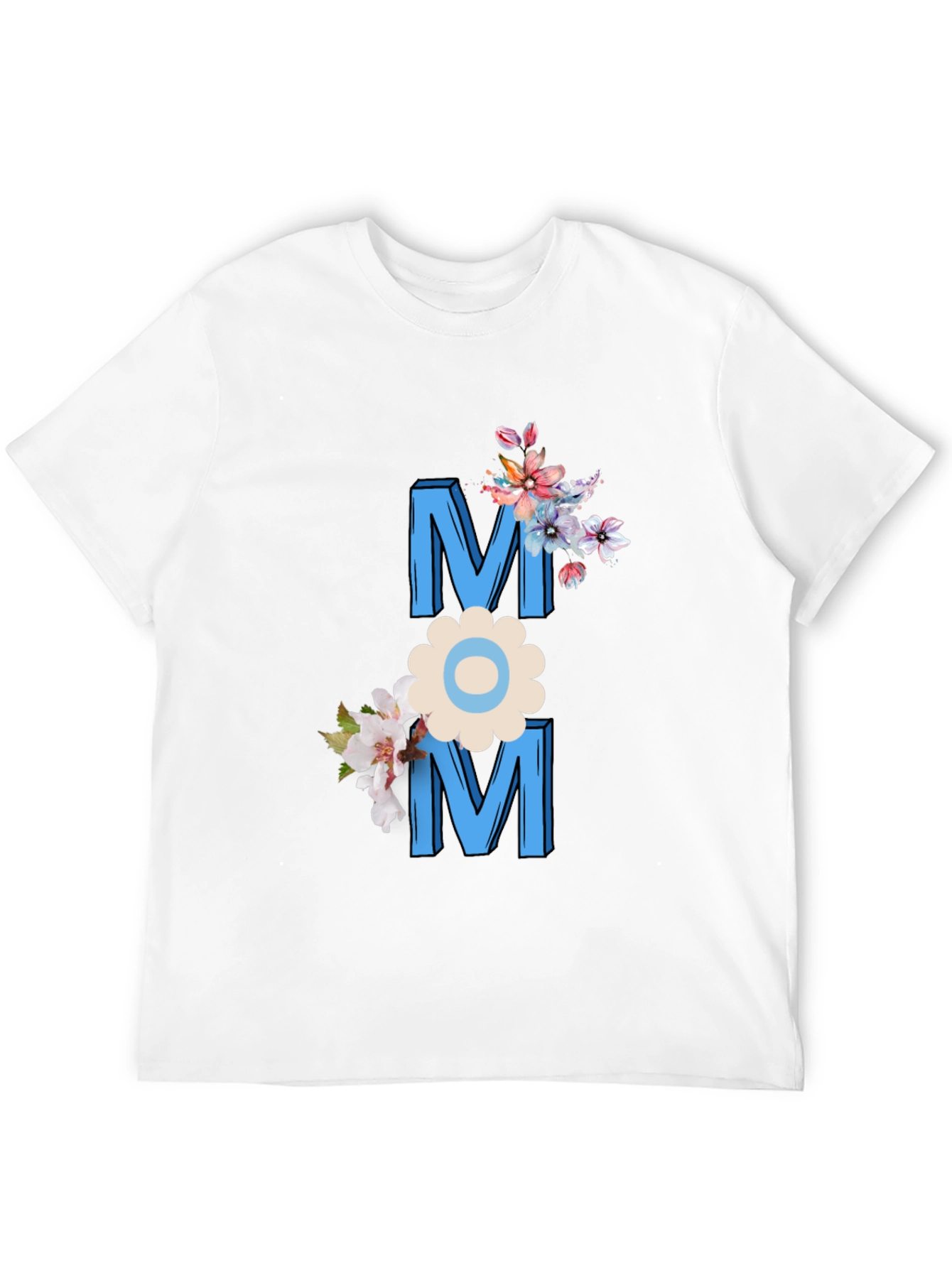 Floral MOM Graphic Tee - Mothers Day Gift