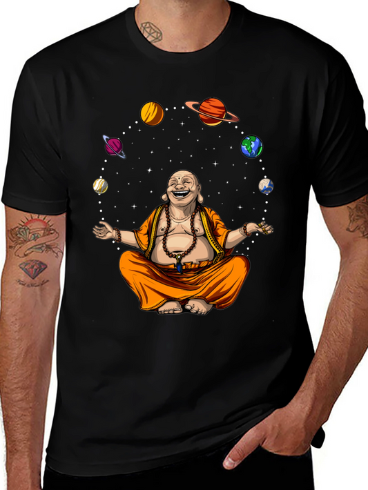 Buddha Orbit T-Shirt - Meditating in Space