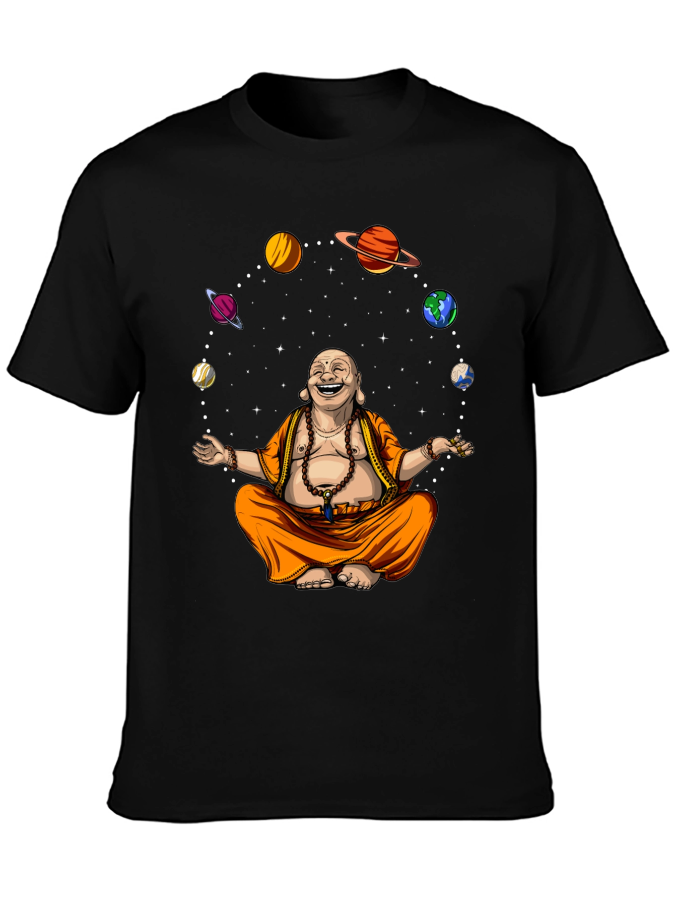 Buddha Orbit T-Shirt - Meditating in Space
