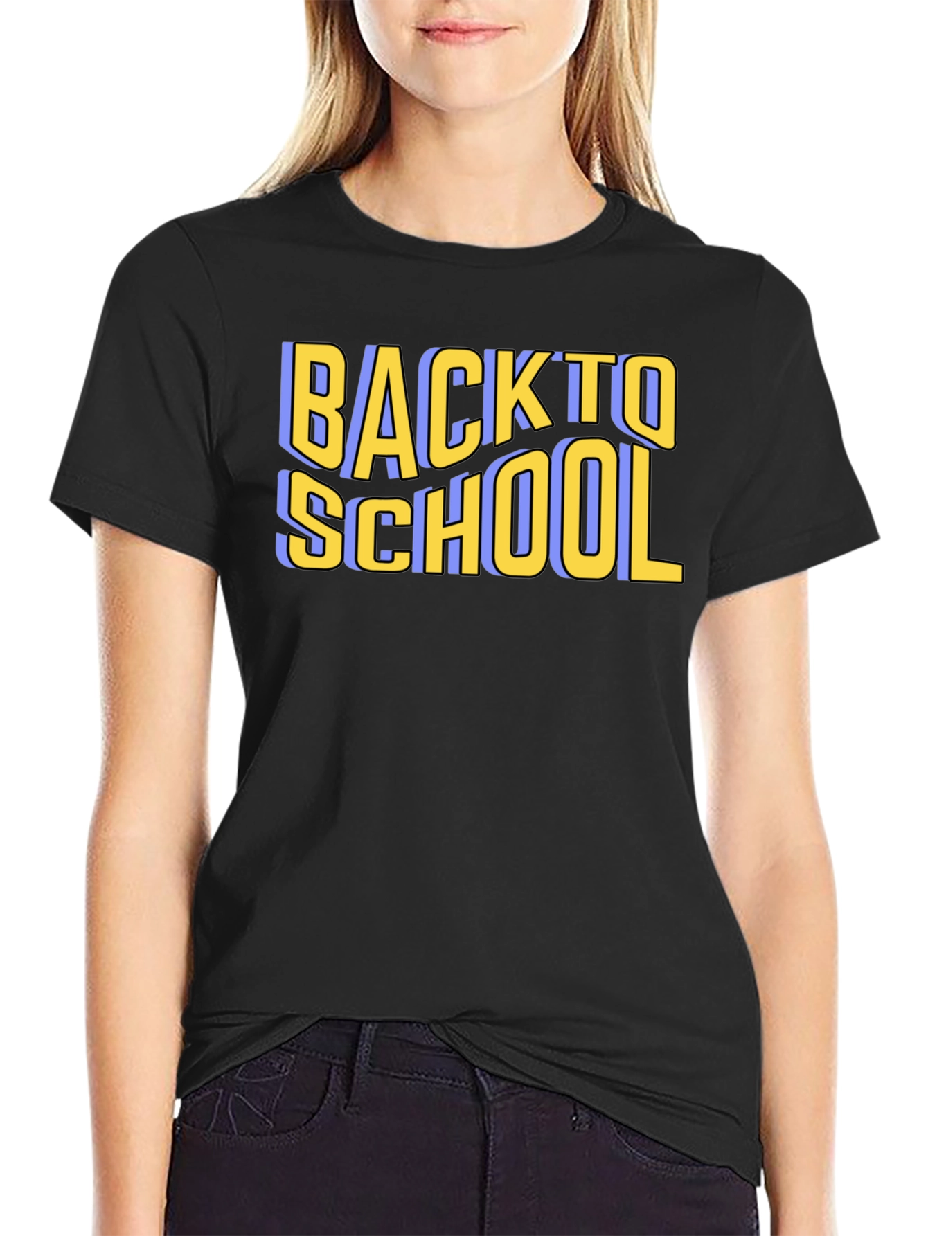 Back To School T-Shirt - Black