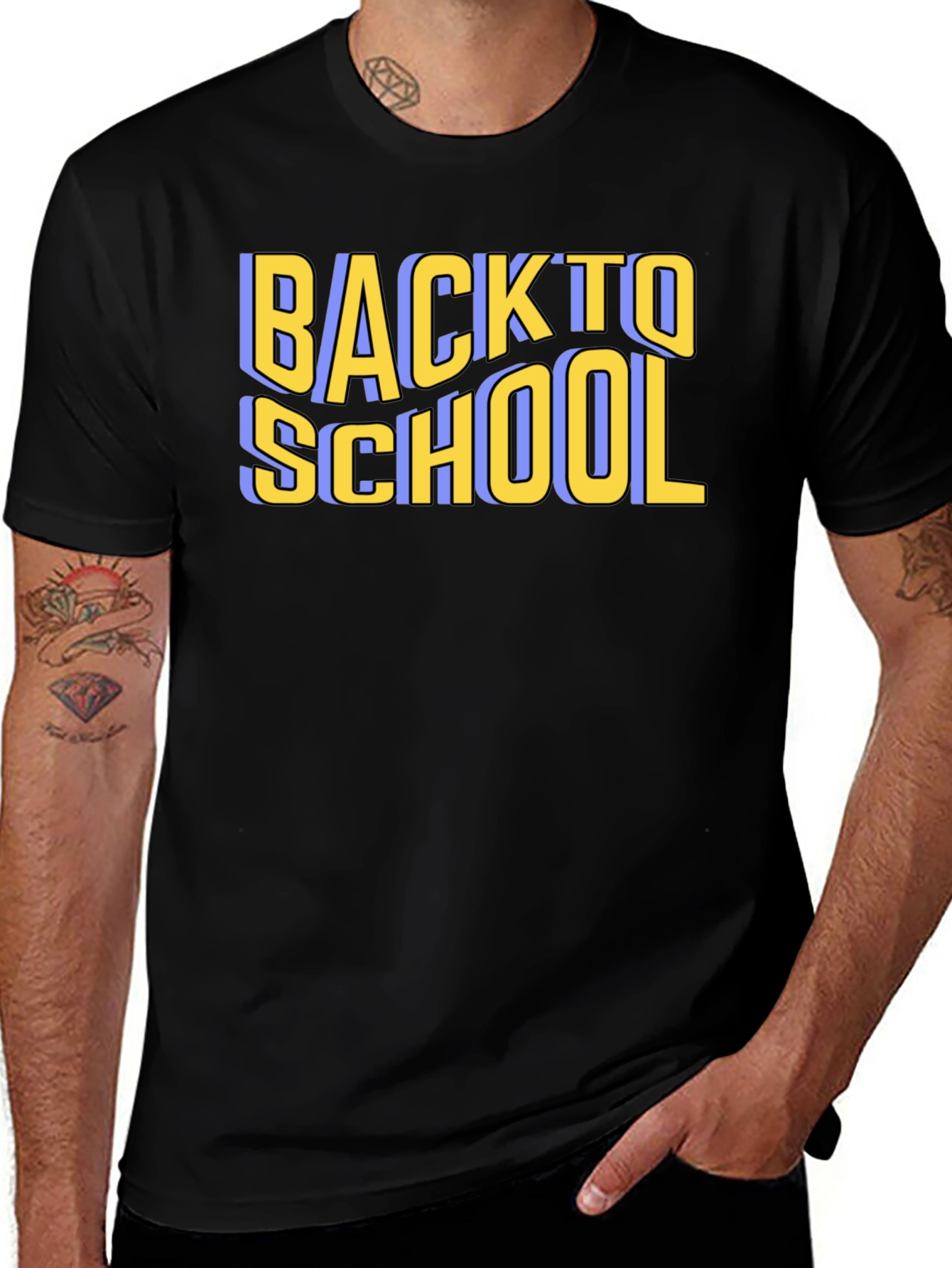 Back To School T-Shirt - Black