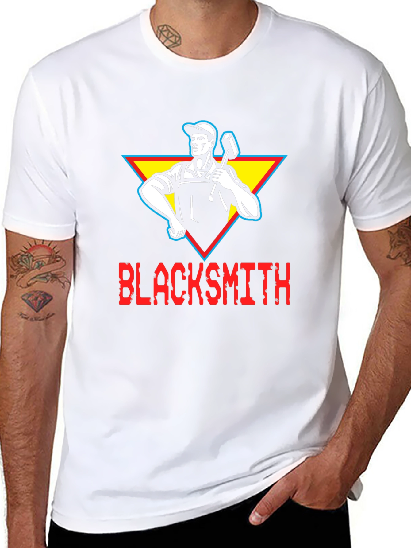 Blacksmith Graphic Tee - Retro Style