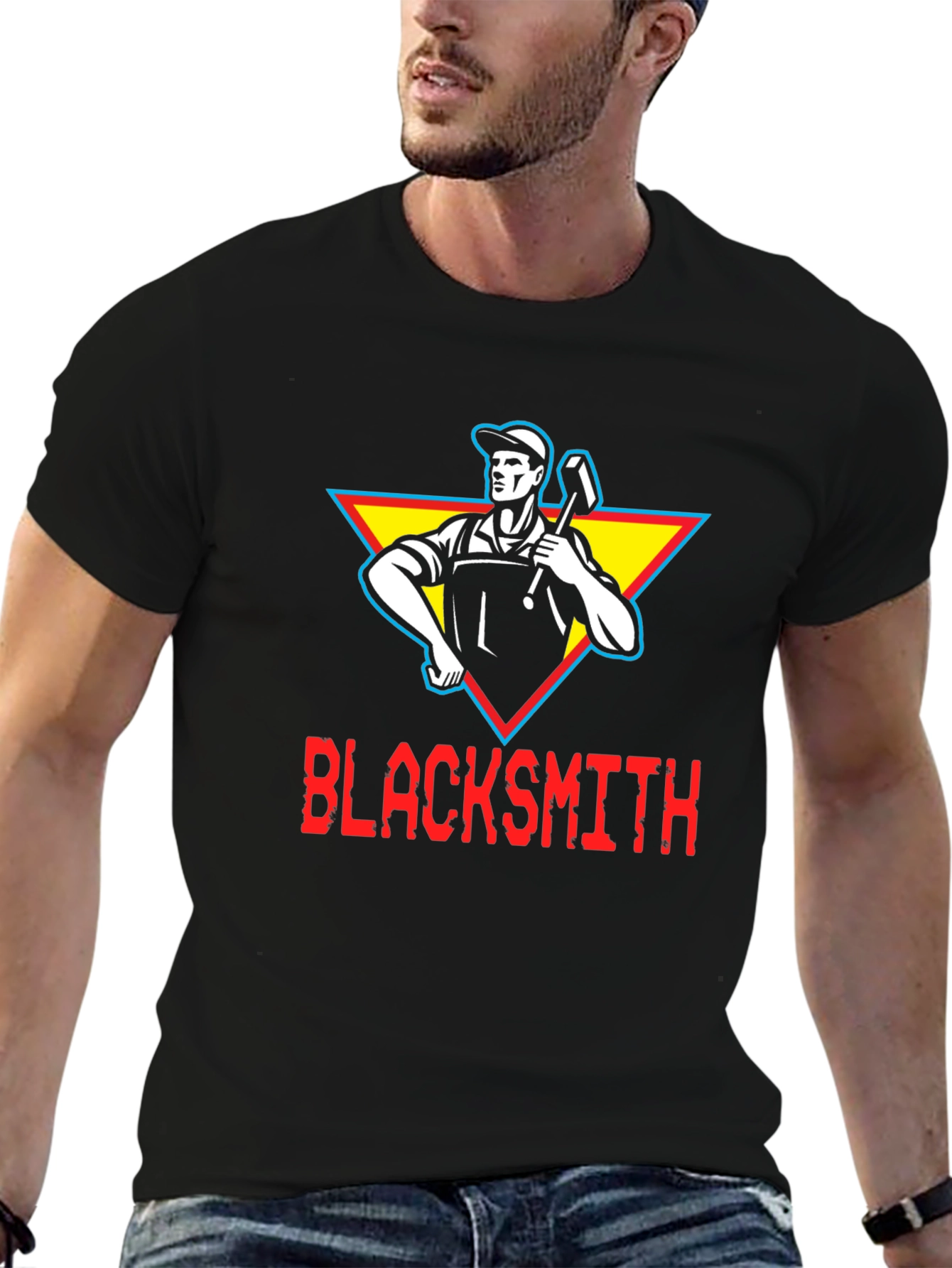 Blacksmith Graphic Tee - Retro Style