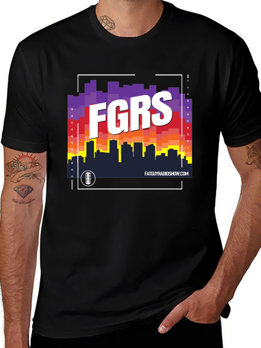 FGRS Fat Guy Radio Show T-Shirt - Skyline Design