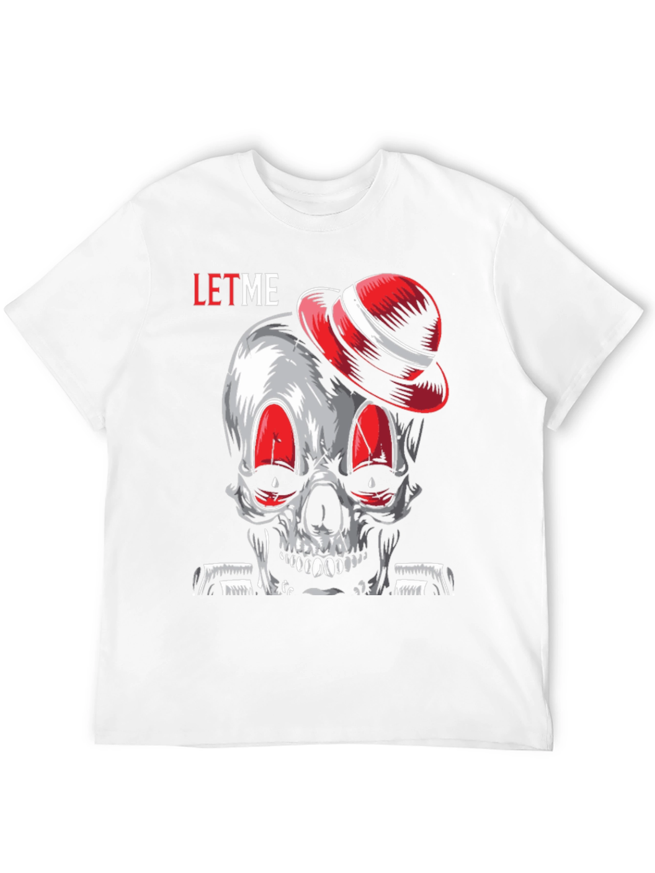 Skull with Hat Graphic Tee