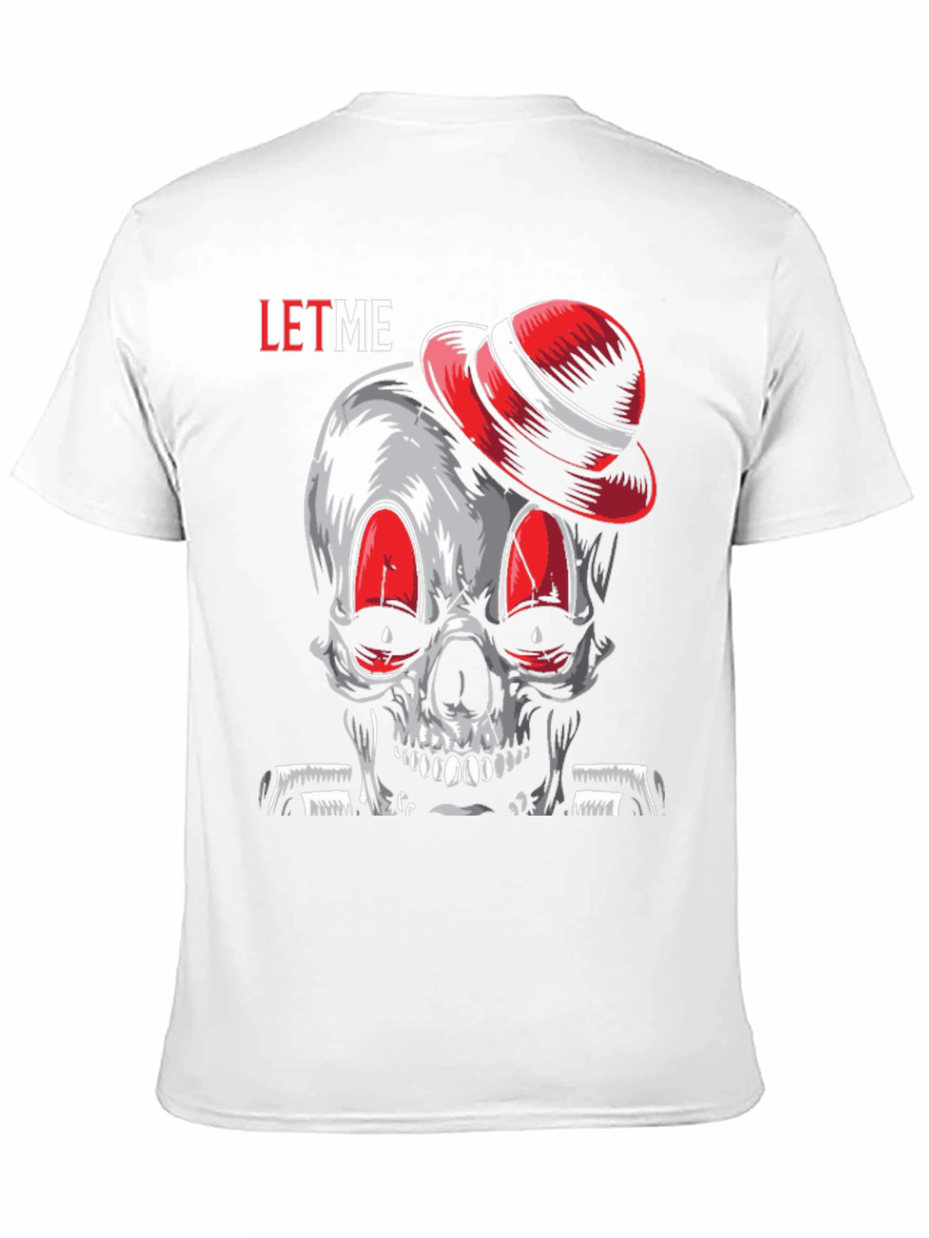 Skull with Hat Graphic Tee