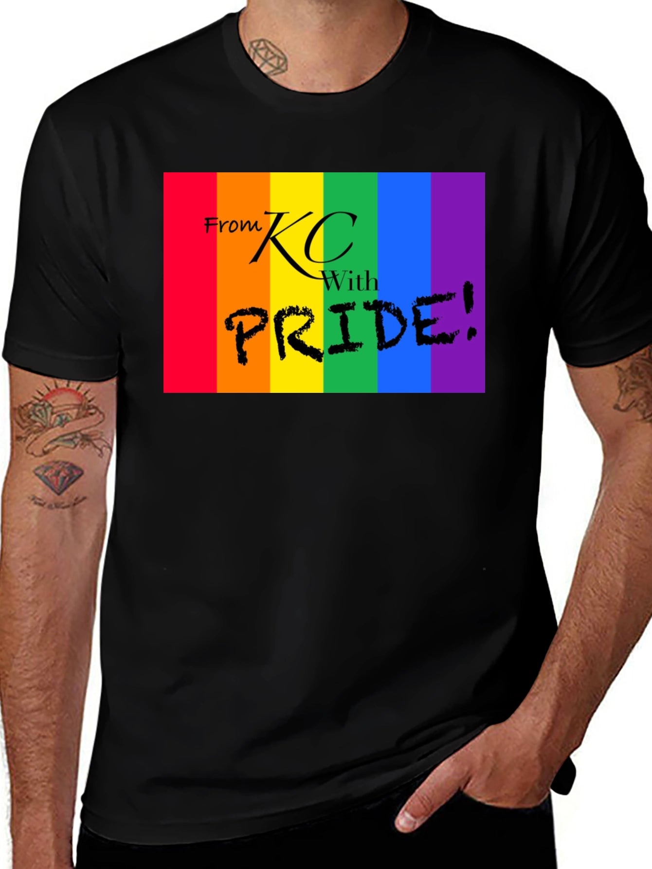 KC Pride T-Shirt - Rainbow Graphic Tee