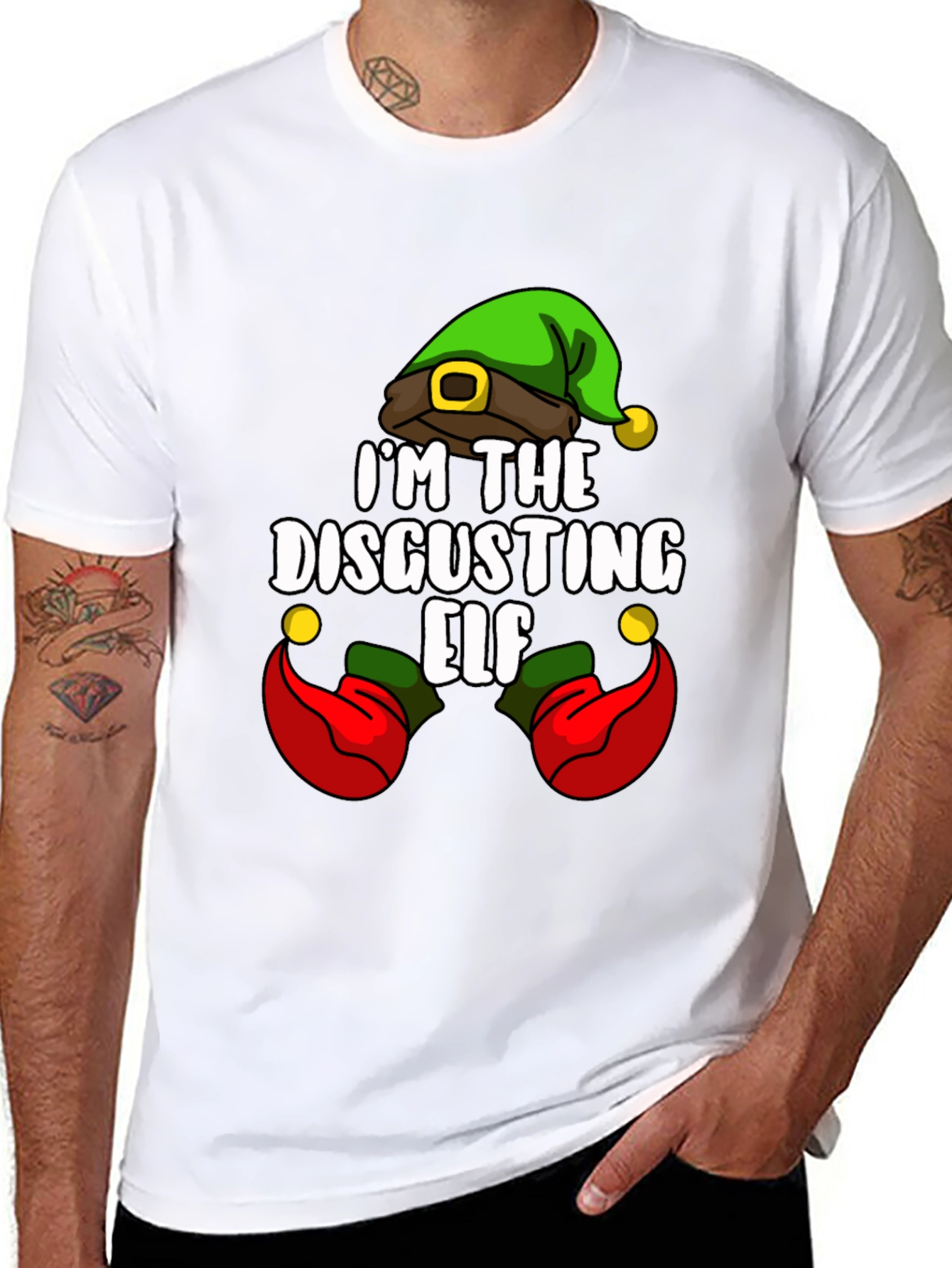 Im The Disgusting Elf T-Shirt - Funny Holiday Tee