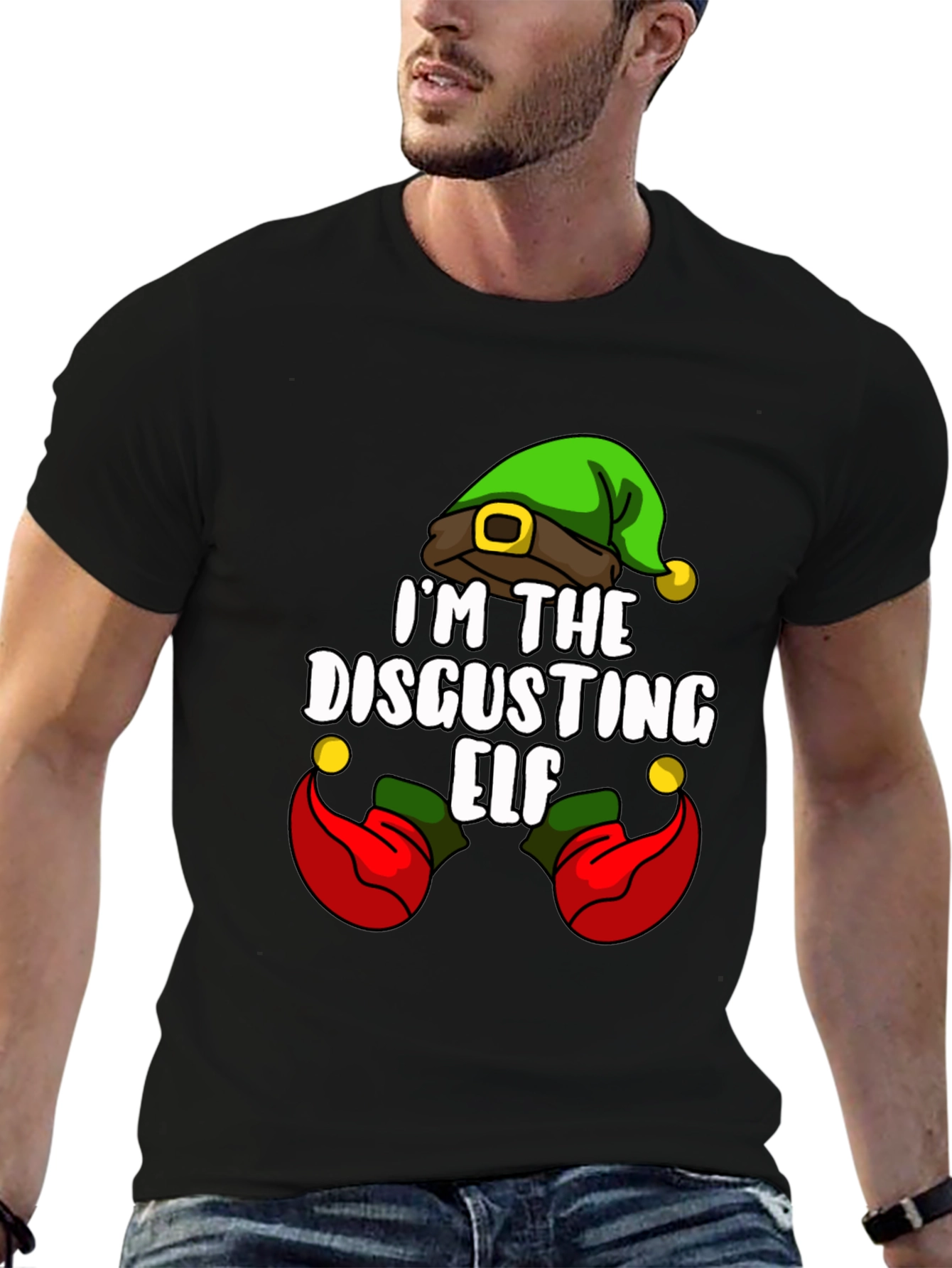 Im The Disgusting Elf T-Shirt - Funny Holiday Tee