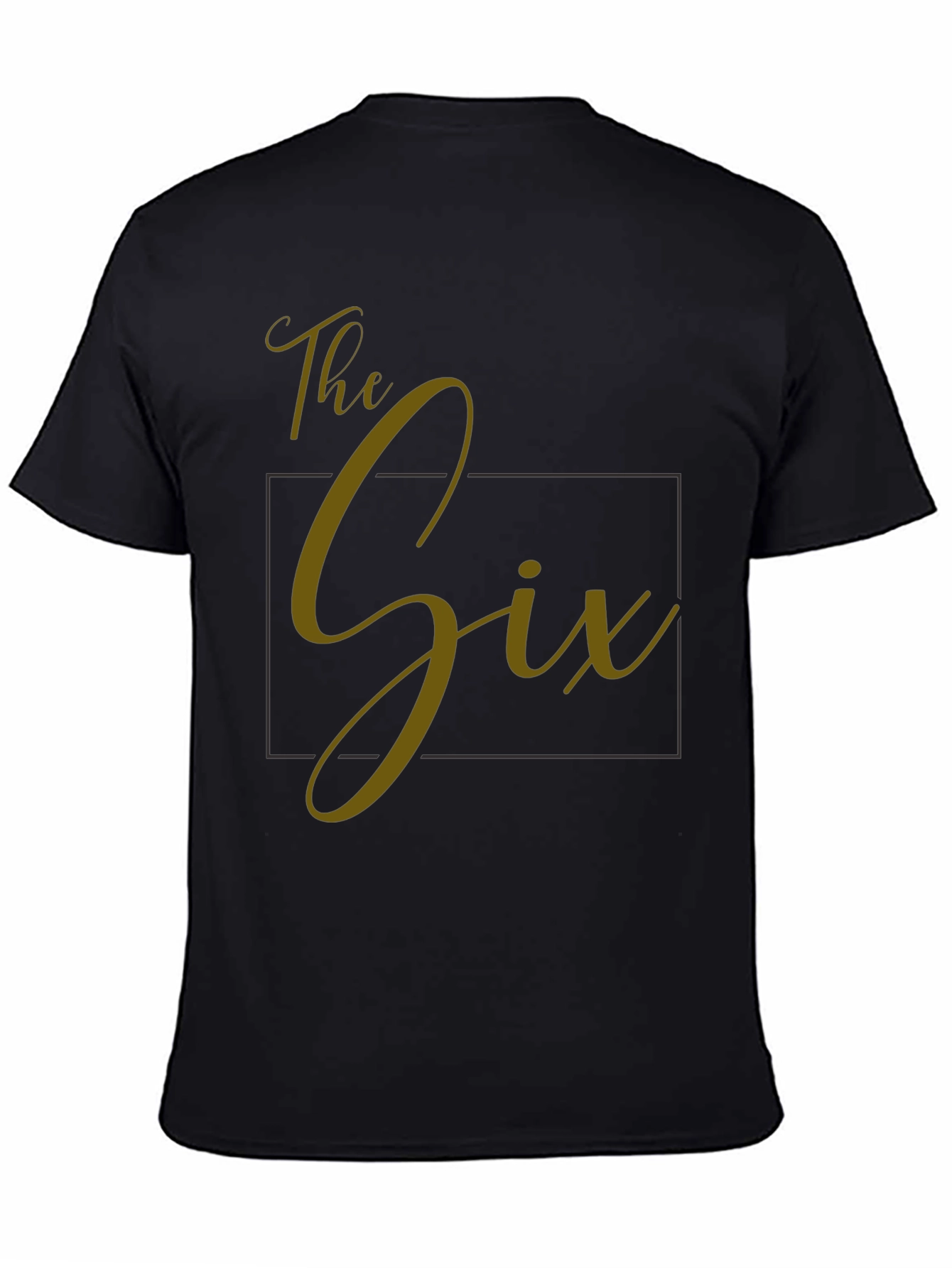 The Six Graphic Tee - Stylish Black T-Shirt