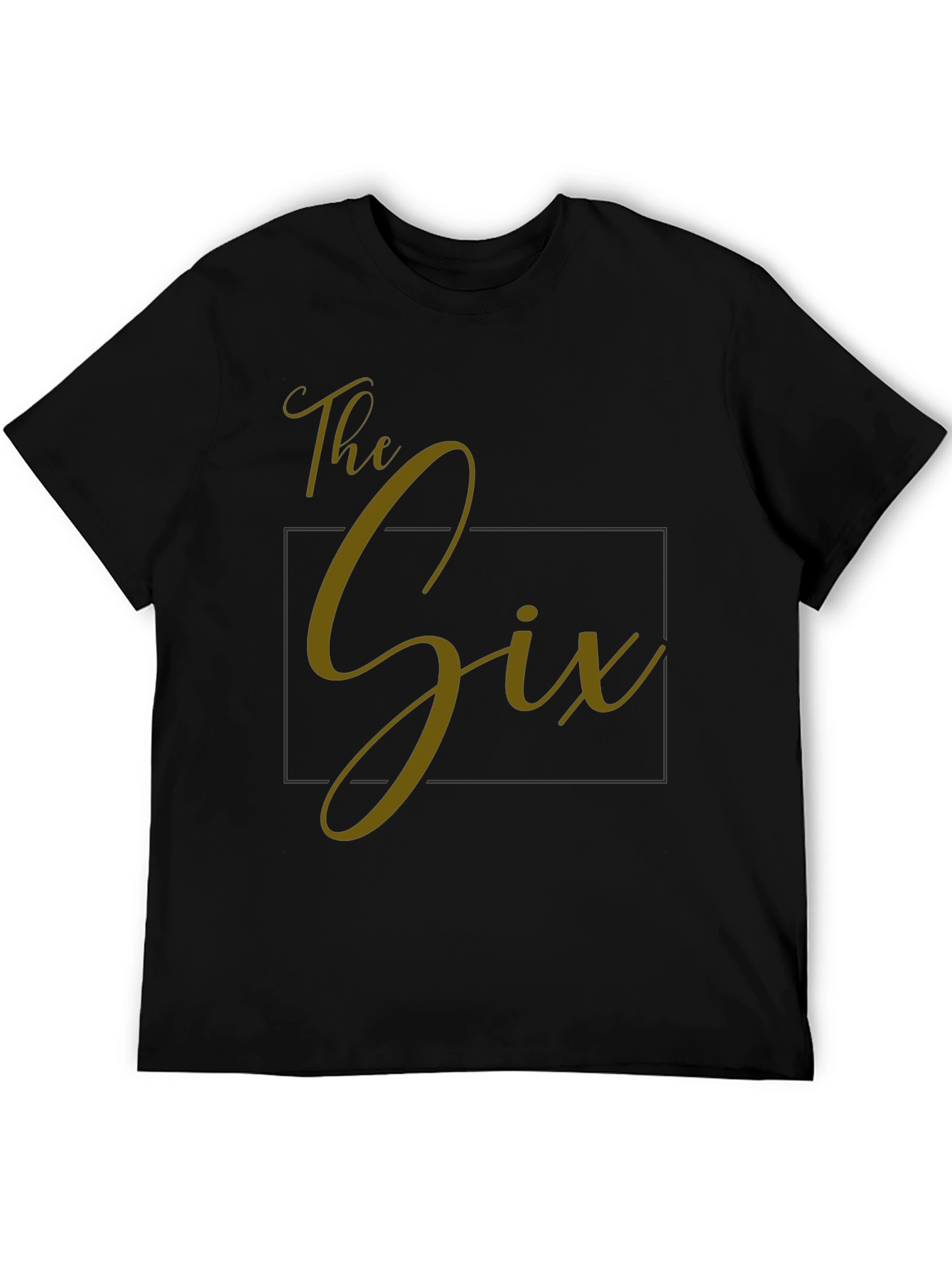 The Six Graphic Tee - Stylish Black T-Shirt