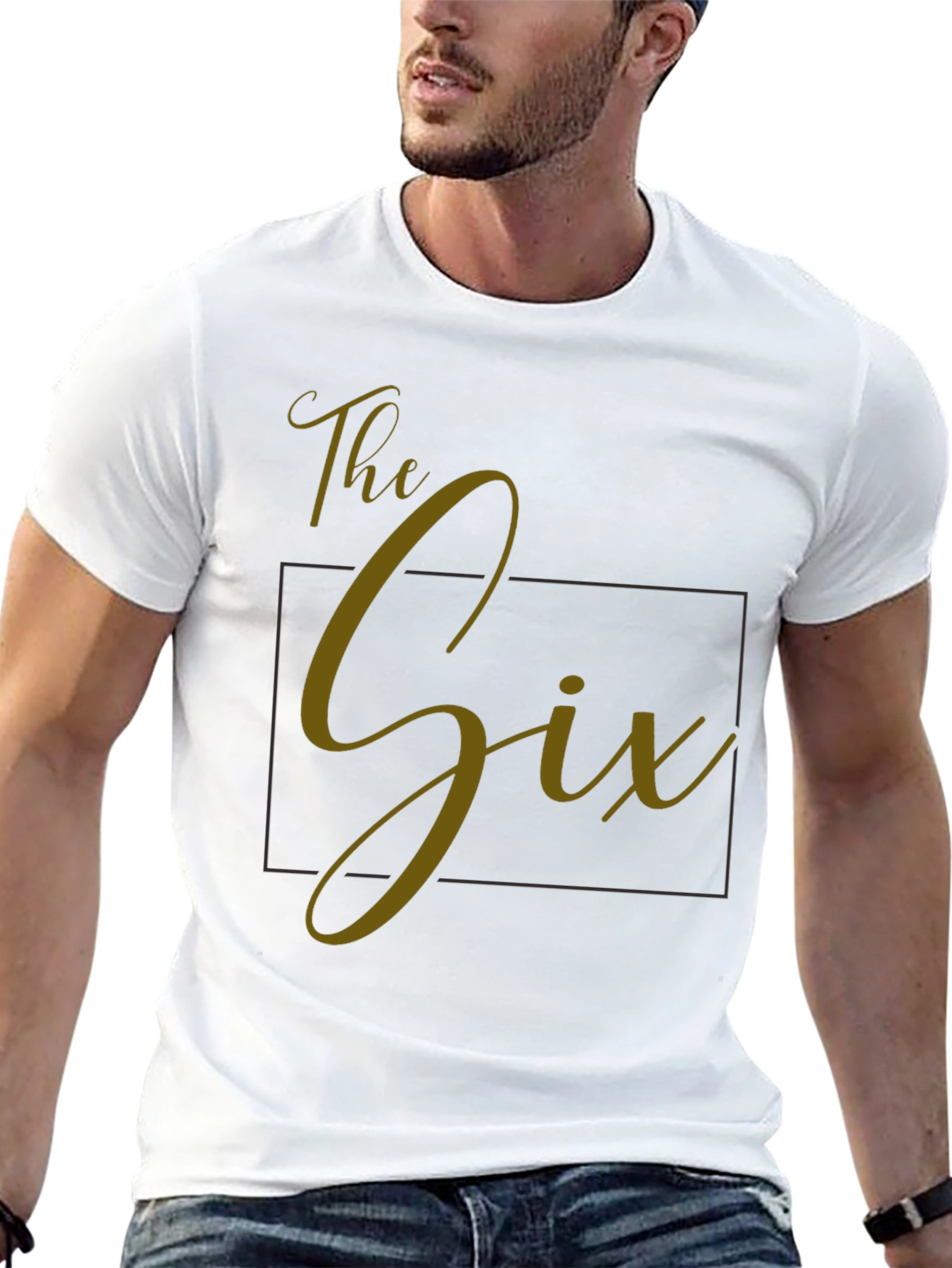 The Six Graphic Tee - Stylish Black T-Shirt