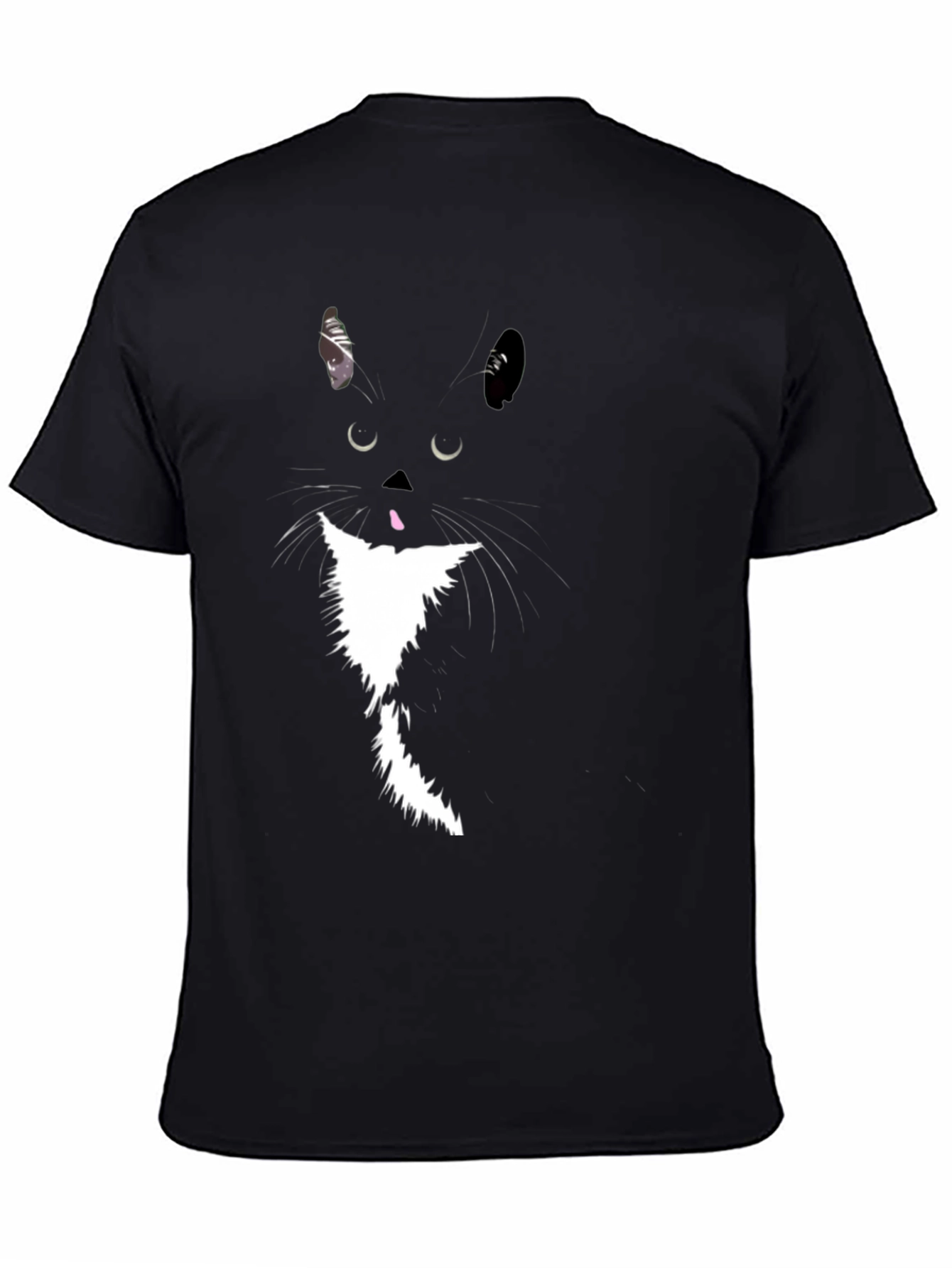 Black Cat Graphic T-Shirt - Quirky & Stylish Tee