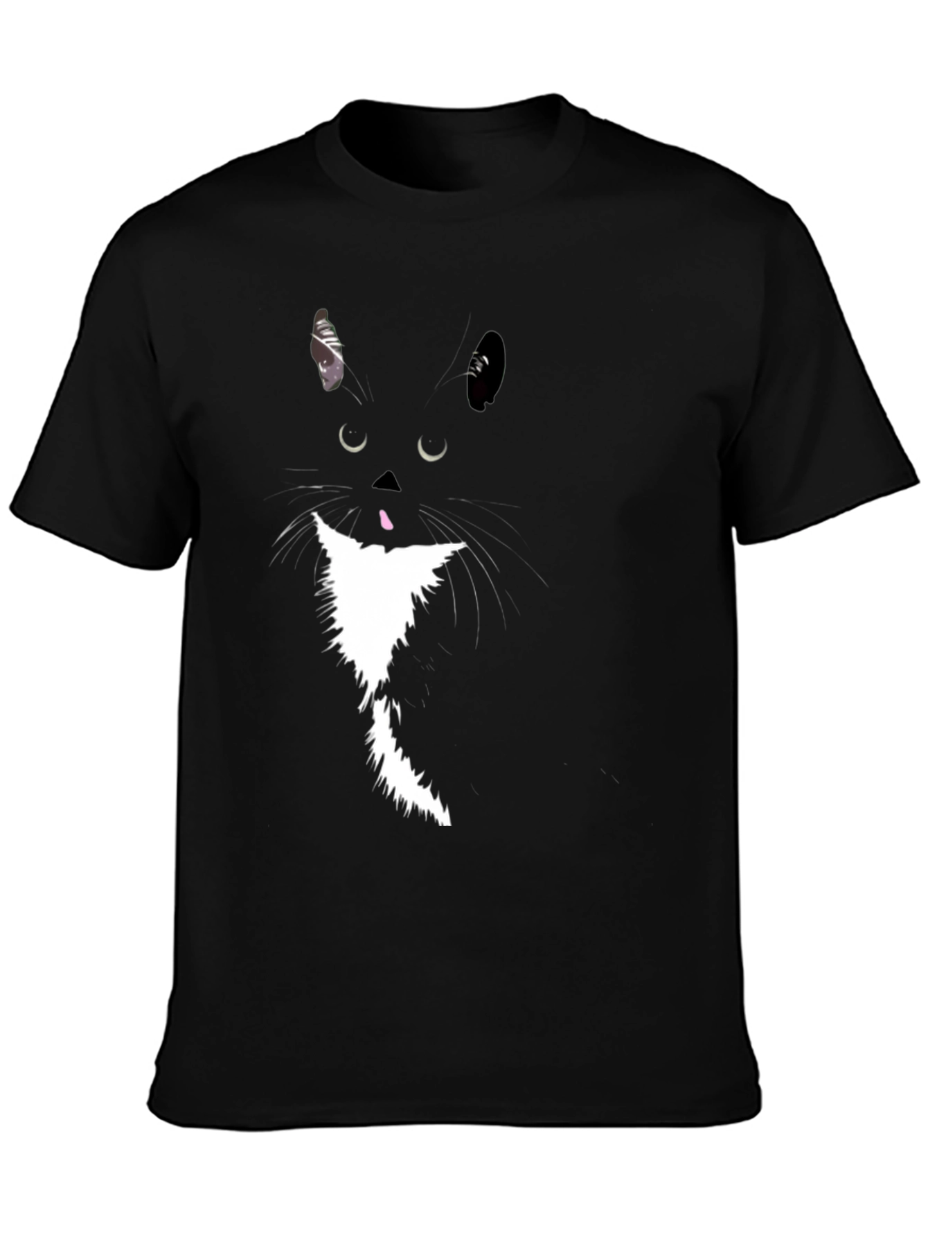 Black Cat Graphic T-Shirt - Quirky & Stylish Tee