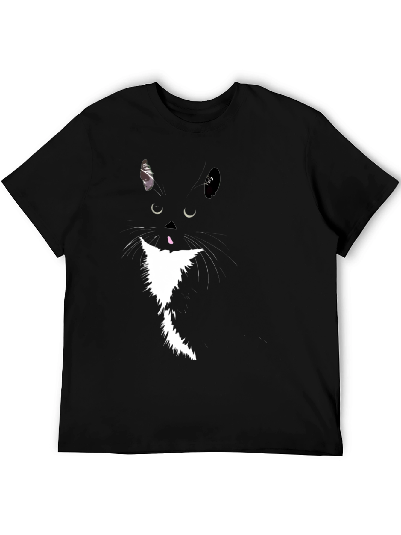 Black Cat Graphic T-Shirt - Quirky & Stylish Tee