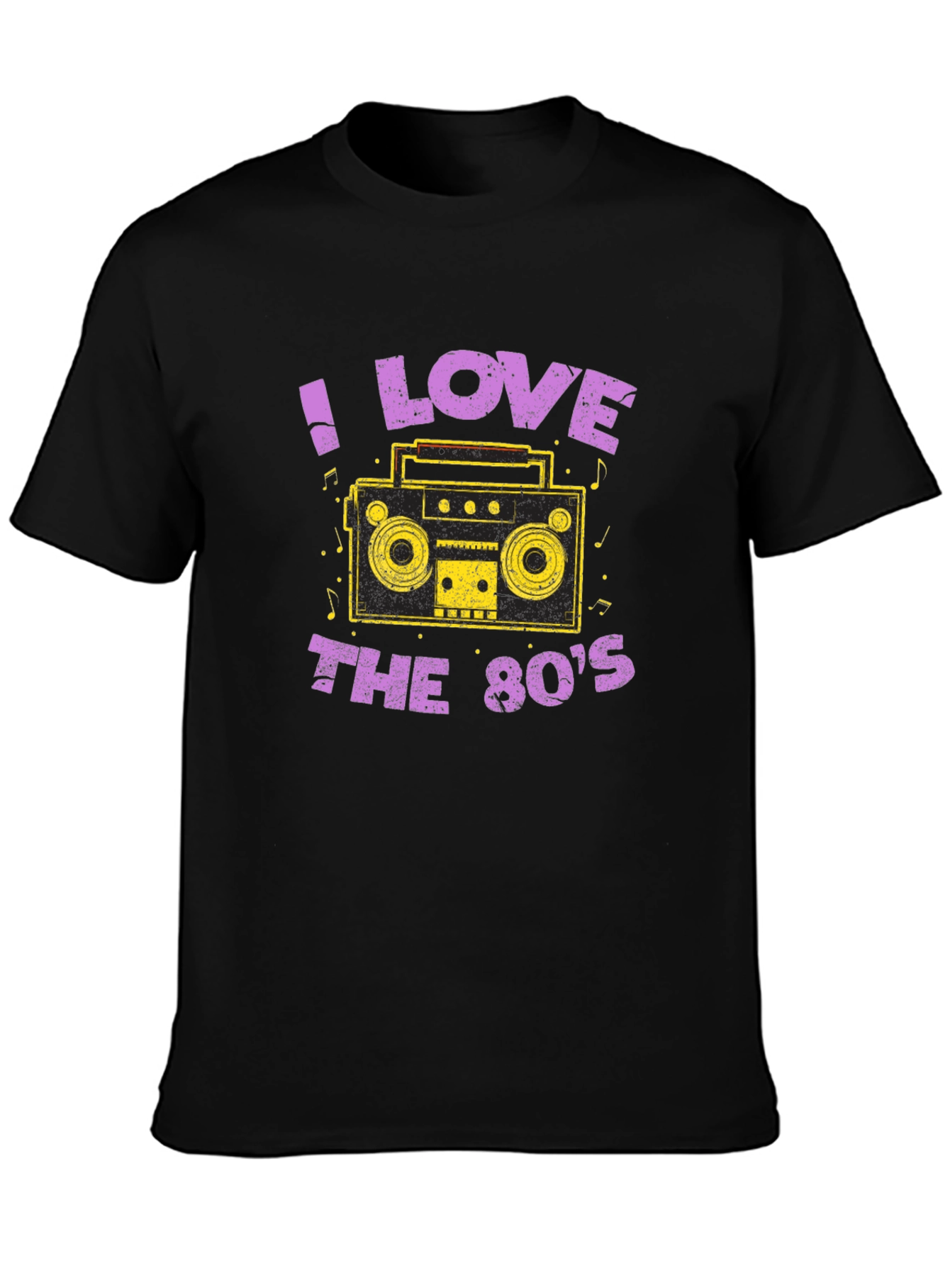 I Love the 80s Retro Boombox Graphic T-Shirt