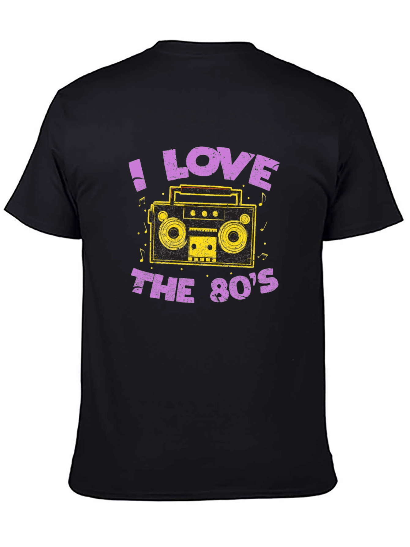 I Love the 80s Retro Boombox Graphic T-Shirt