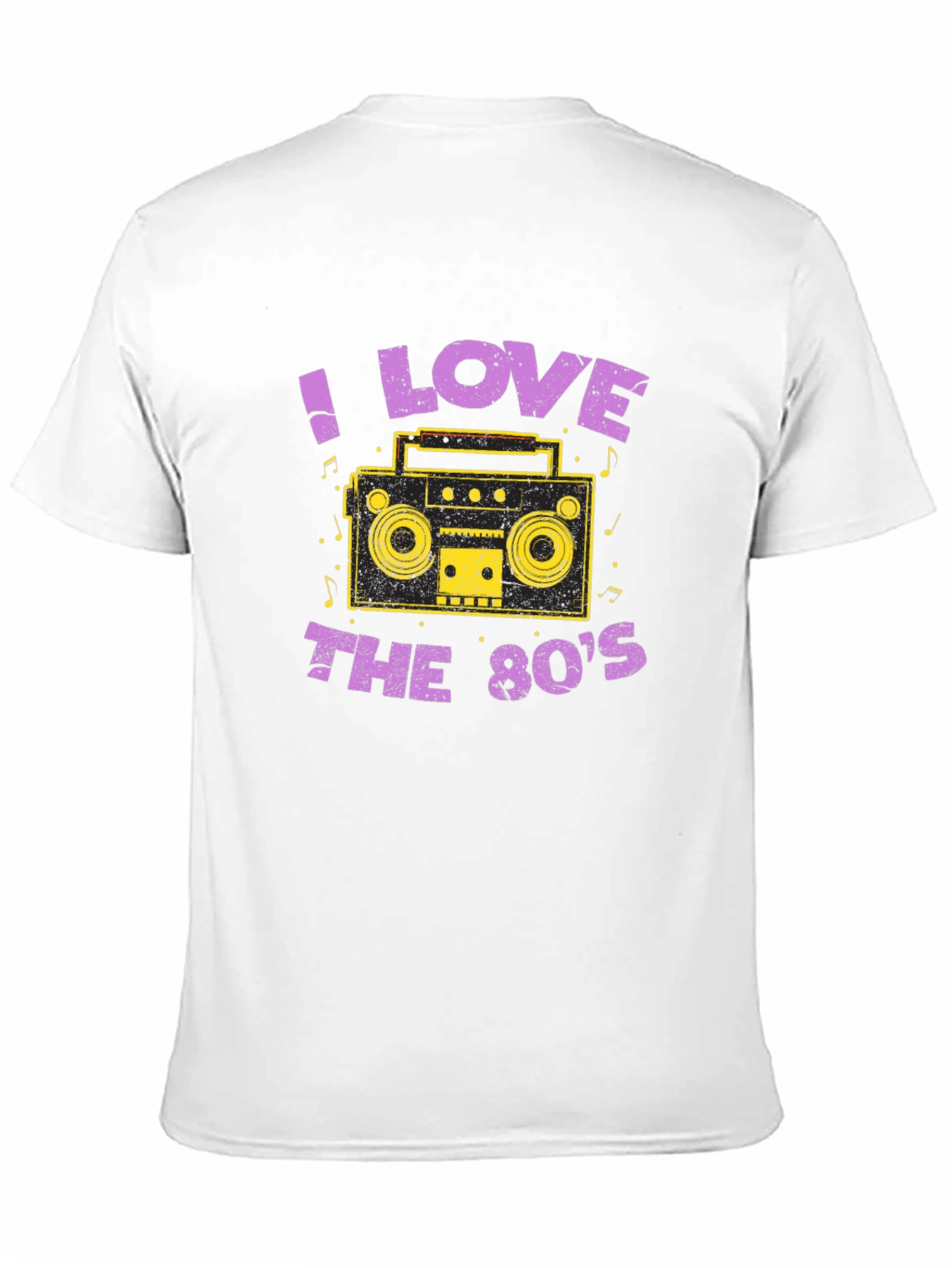 I Love the 80s Retro Boombox Graphic T-Shirt