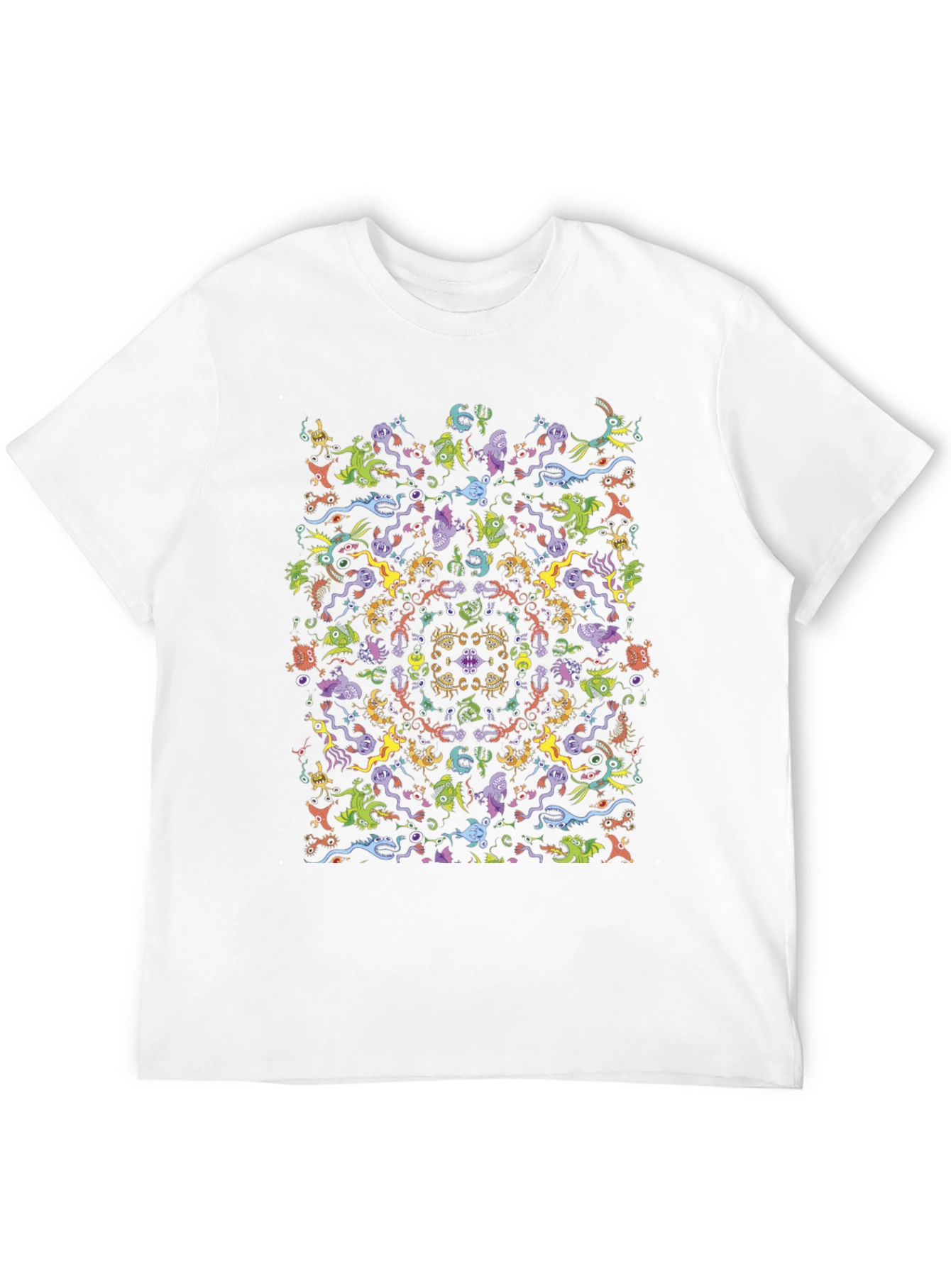Kaleidoscopic Monster T-Shirt - Black
