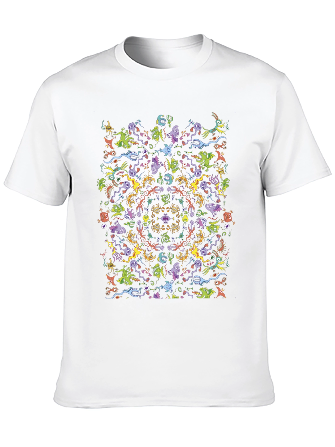 Kaleidoscopic Monster T-Shirt - Black