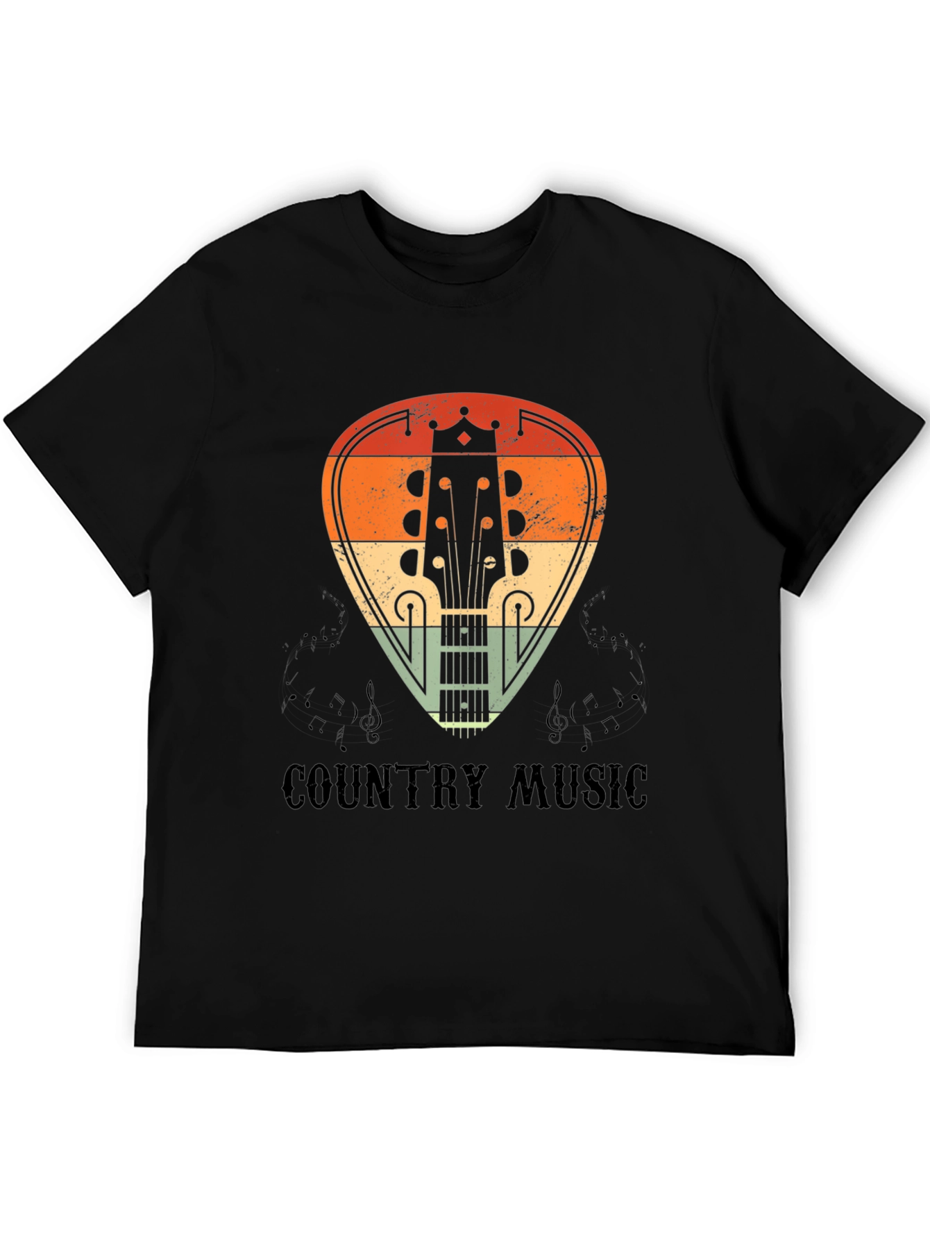 Country Music Guitar Pick Graphic Tee