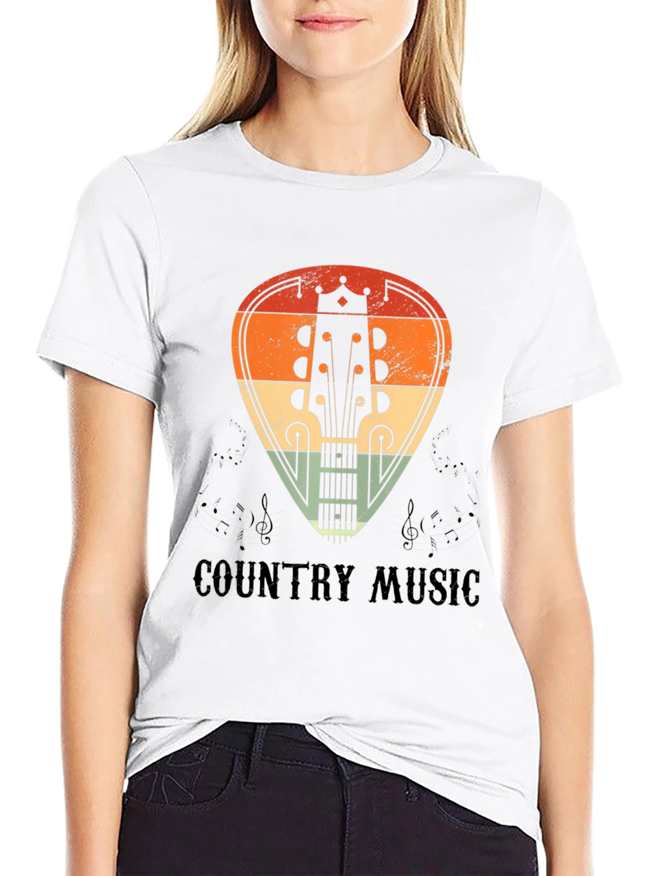 Country Music Guitar Pick Graphic Tee
