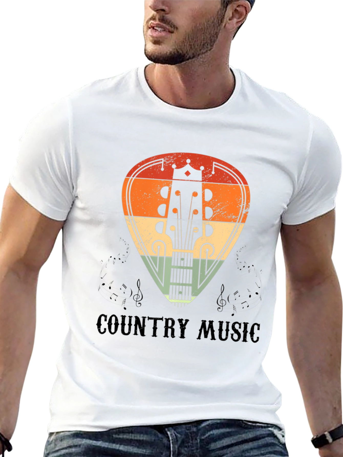 Country Music Guitar Pick Graphic Tee