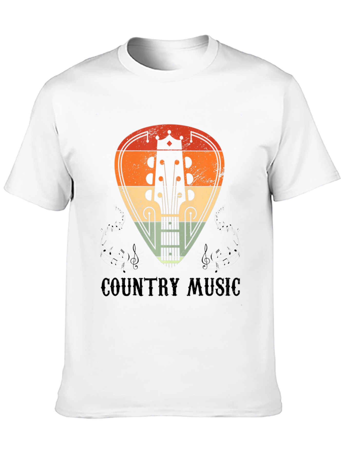 Country Music Guitar Pick Graphic Tee