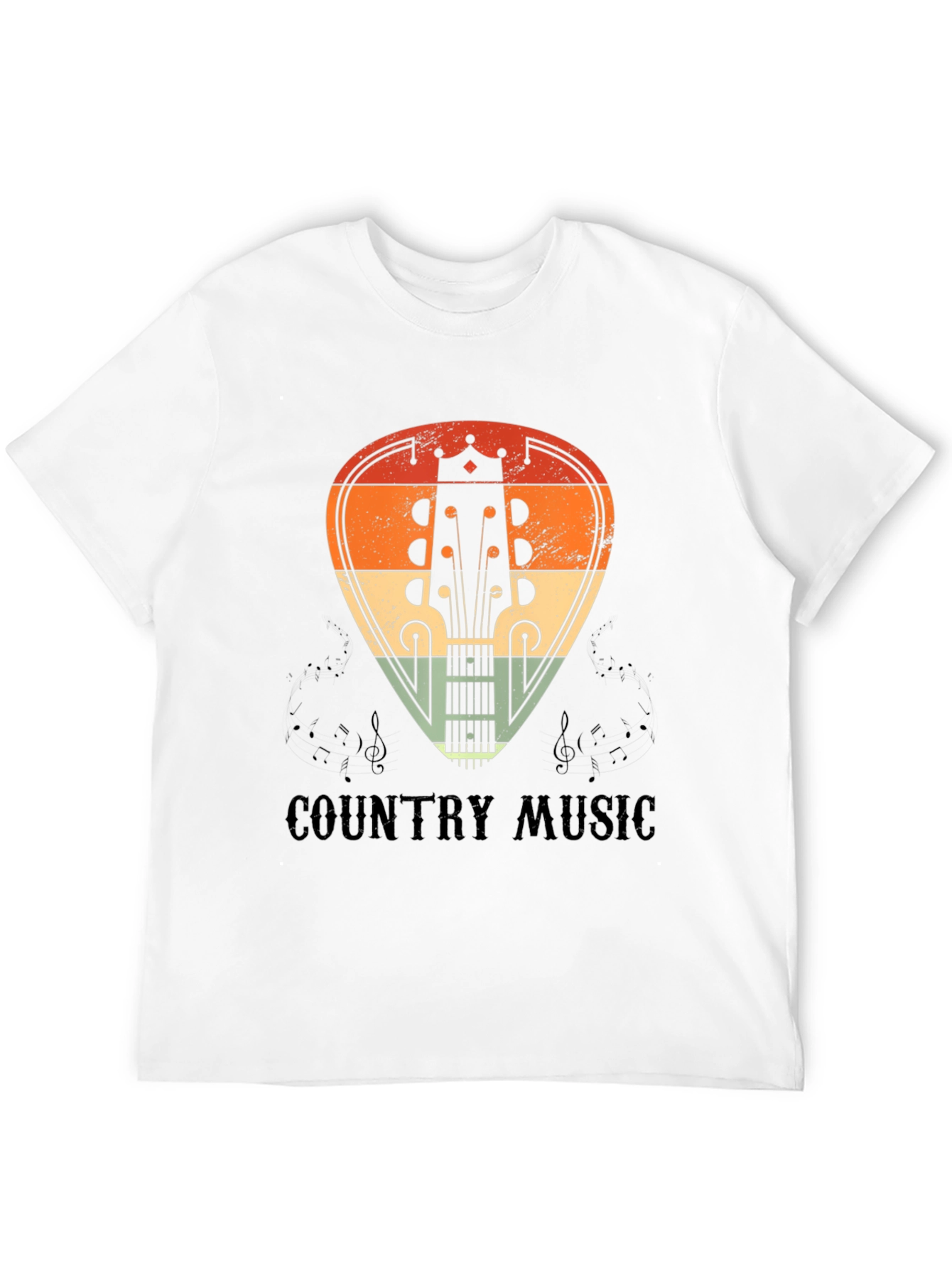 Country Music Guitar Pick Graphic Tee