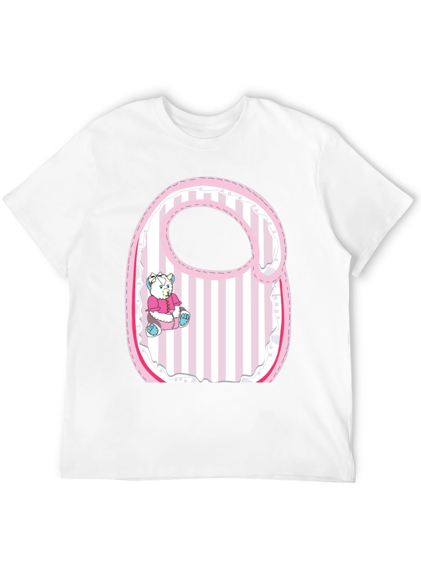 Cute Baby Bib Graphic Tee - Unisex