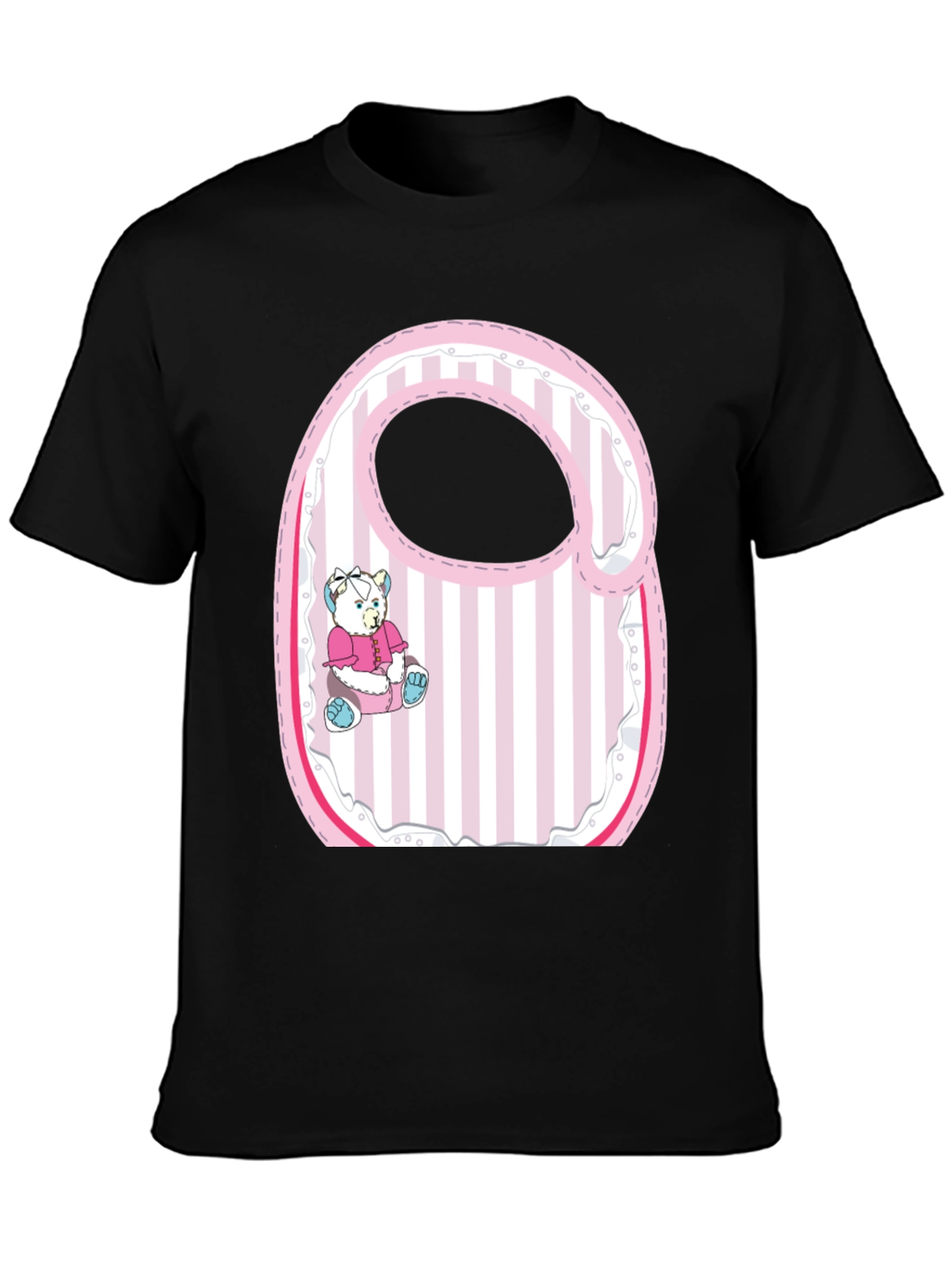 Cute Baby Bib Graphic Tee - Unisex