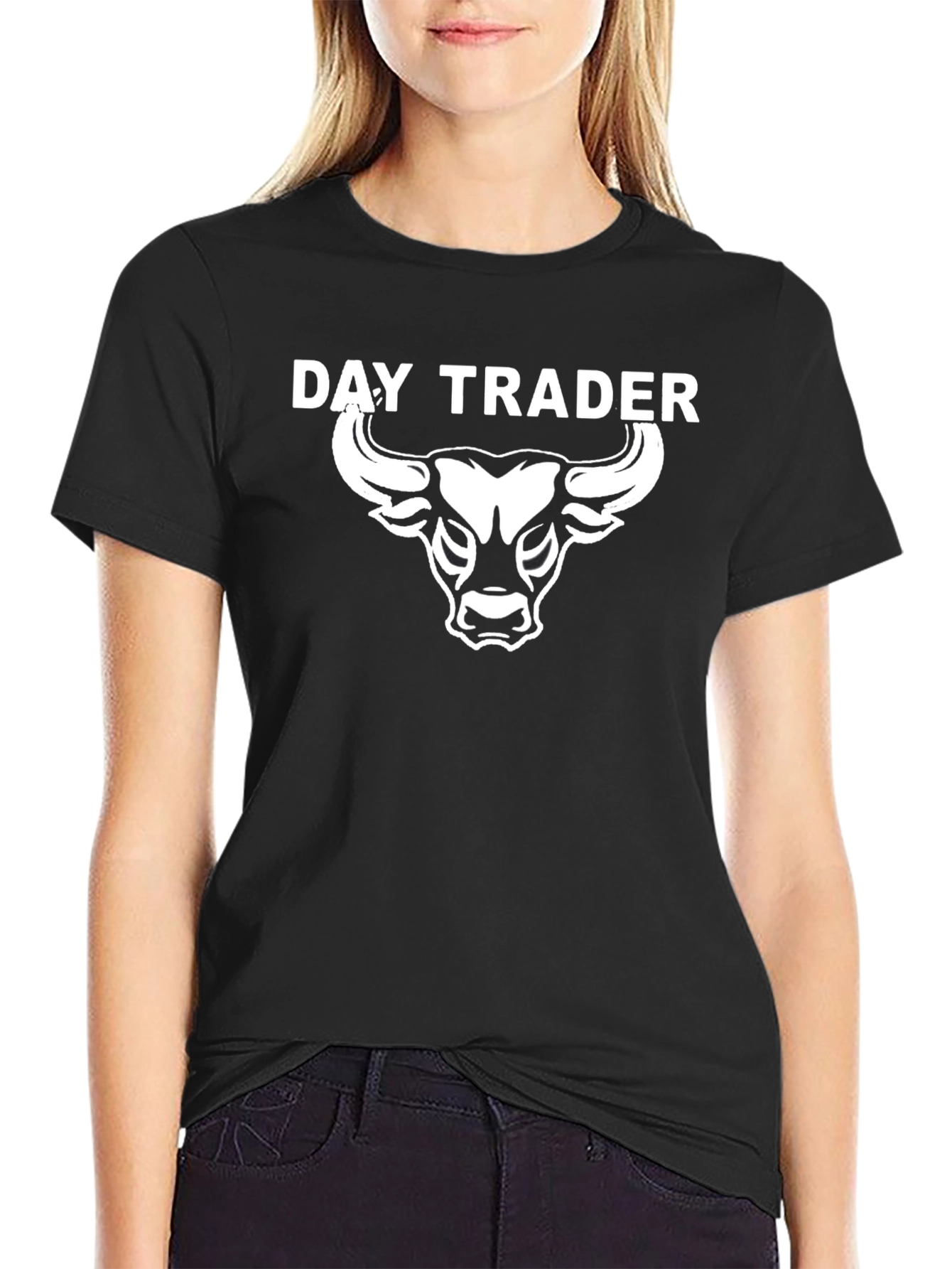 Day Trader Bull Graphic T-Shirt
