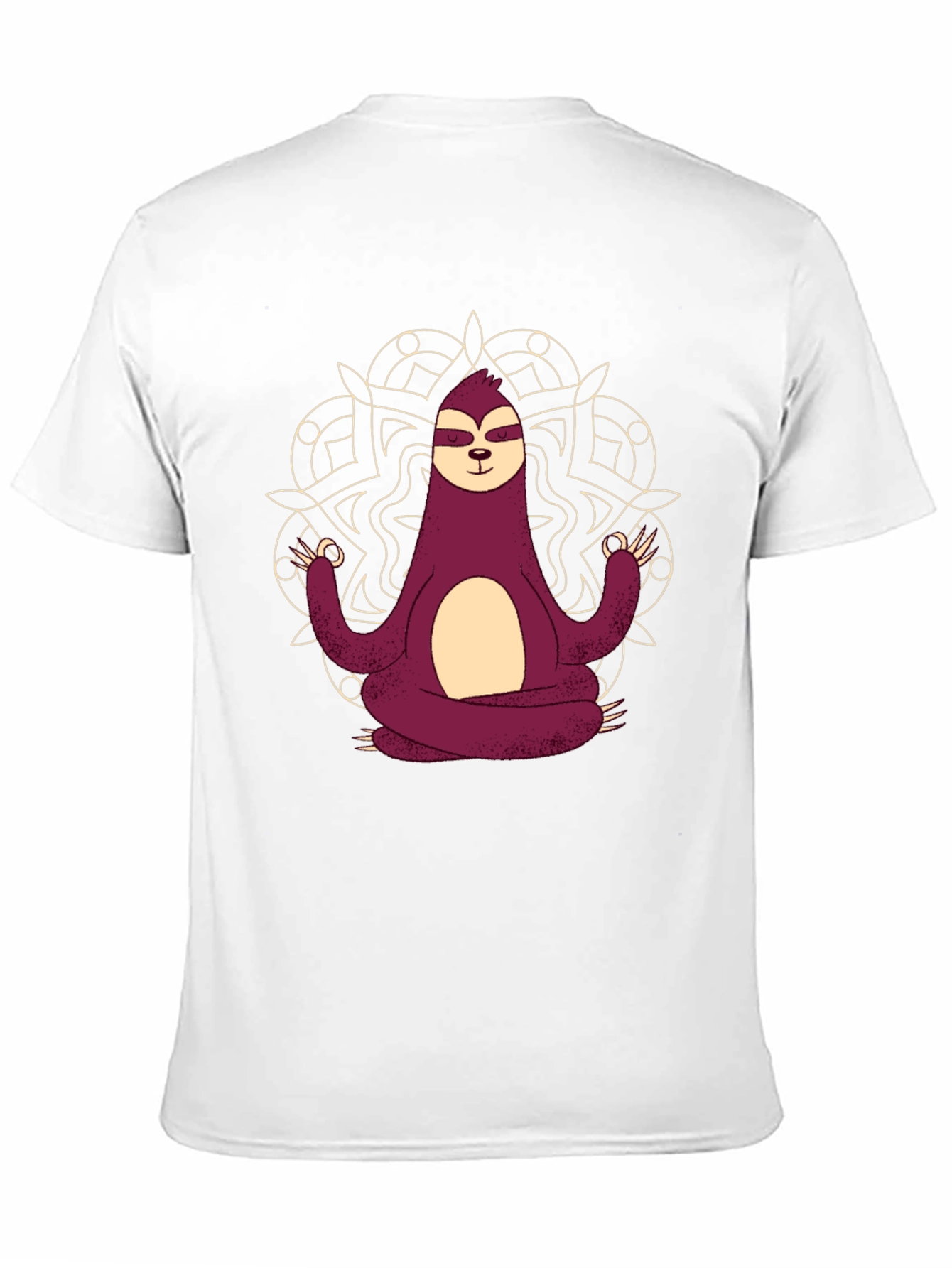 Meditating Sloth Mandala Graphic Tee