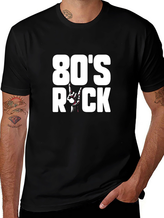 80s Rock Graphic T-Shirt - Classic Rock Style