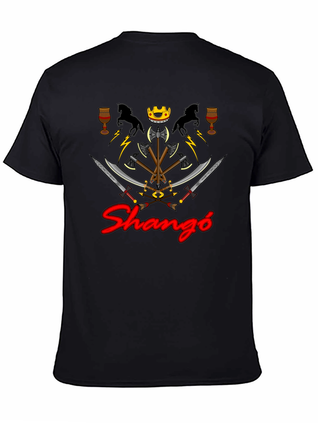 Shangó Graphic Tee - Afro-Caribbean Orisha Inspired Design