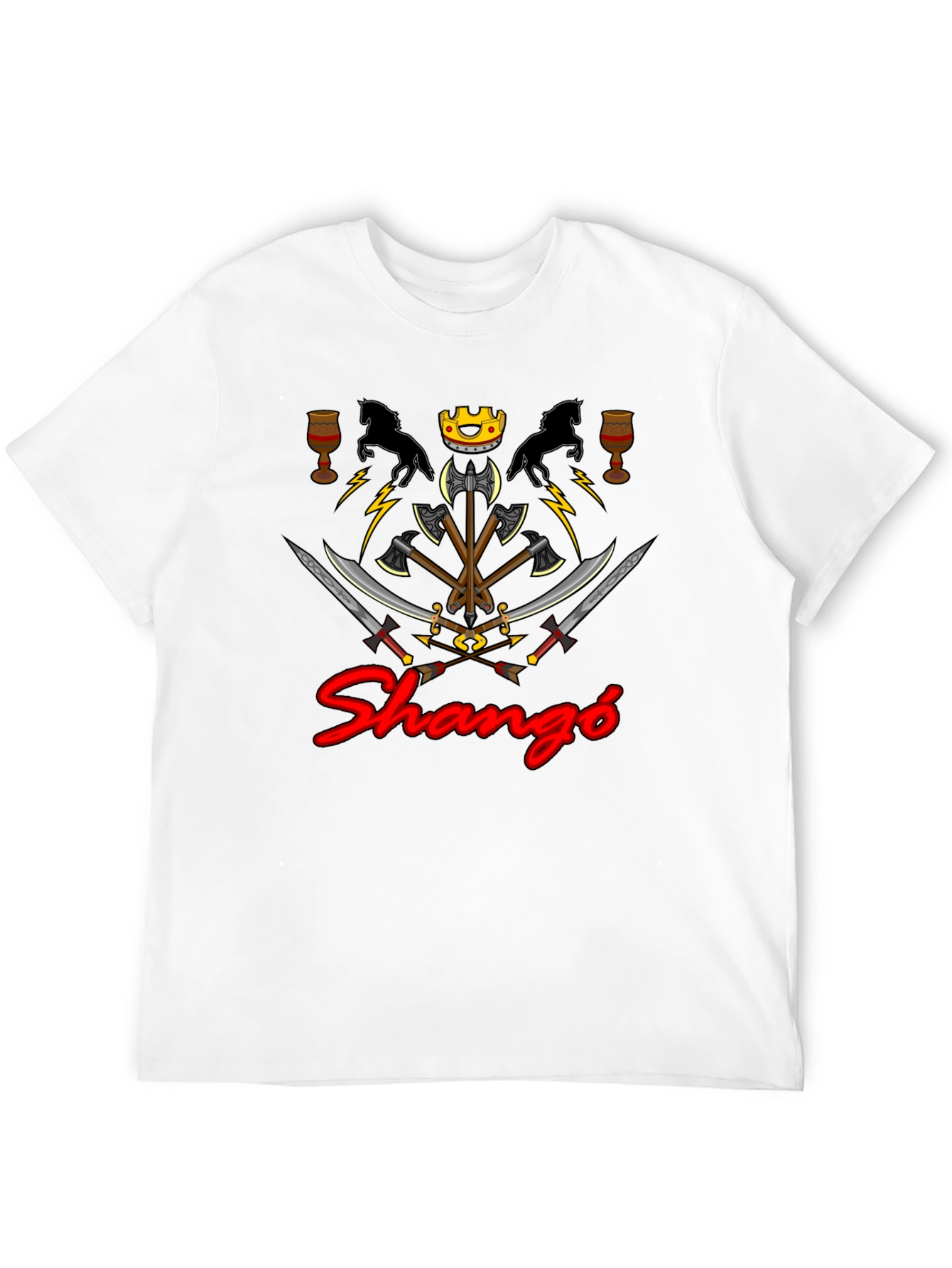 Shangó Graphic Tee - Afro-Caribbean Orisha Inspired Design
